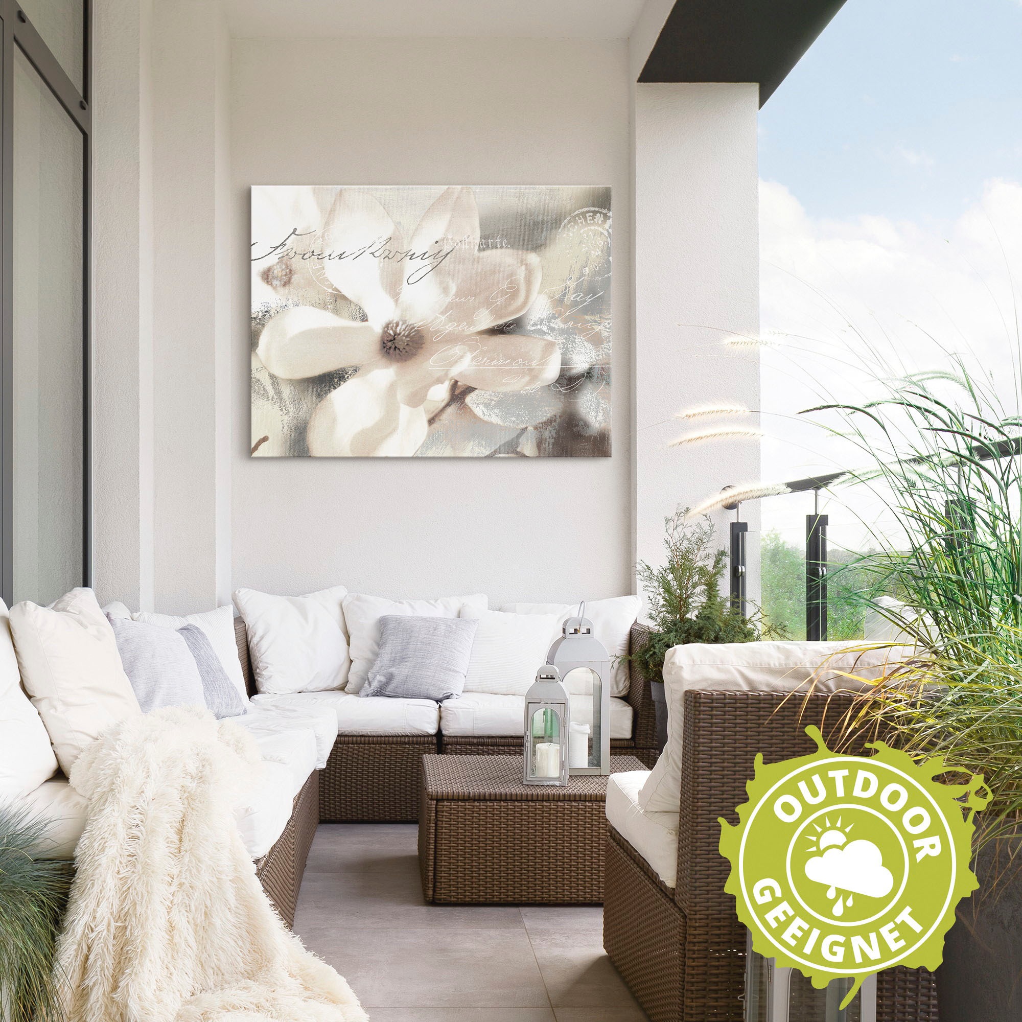 Artland Wandbild "Magnolie Detail" Blumenbilder 1 Stk. tlg. als Alubild, Le günstig online kaufen