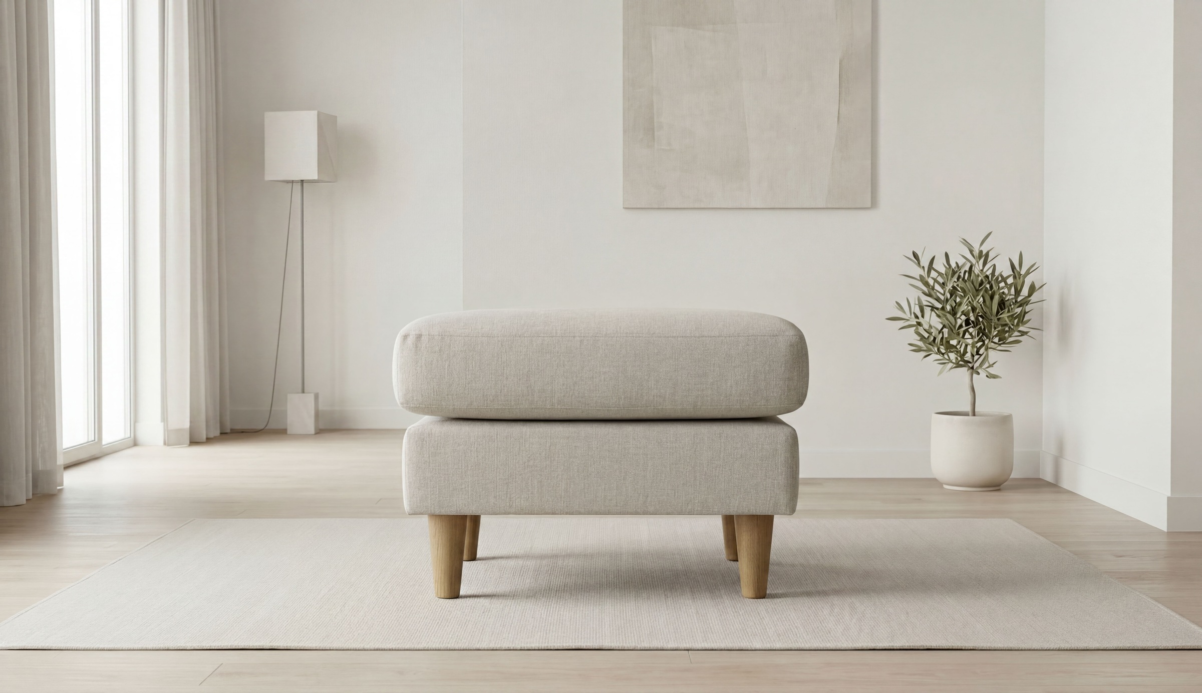 OTTO home Polsterhocker »Tvinno« im skandinavischen Stil
