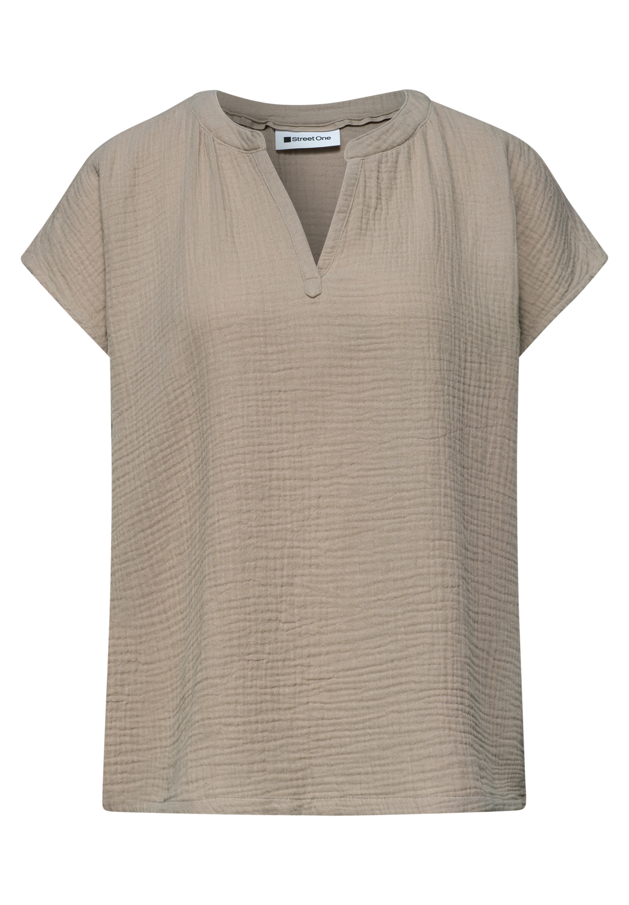 STREET ONE Blusenshirt aus reiner Baumwolle