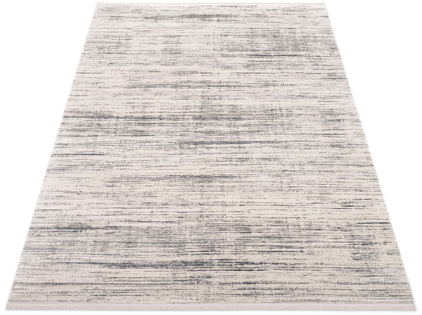 OCI DIE TEPPICHMARKE Teppich "BESTSELLER GLORY" rechteckig 8 mm Höhe Glanz Viskose, mit Fransen, Hoch Tief Struktur, Vintage, Wohnzimmer