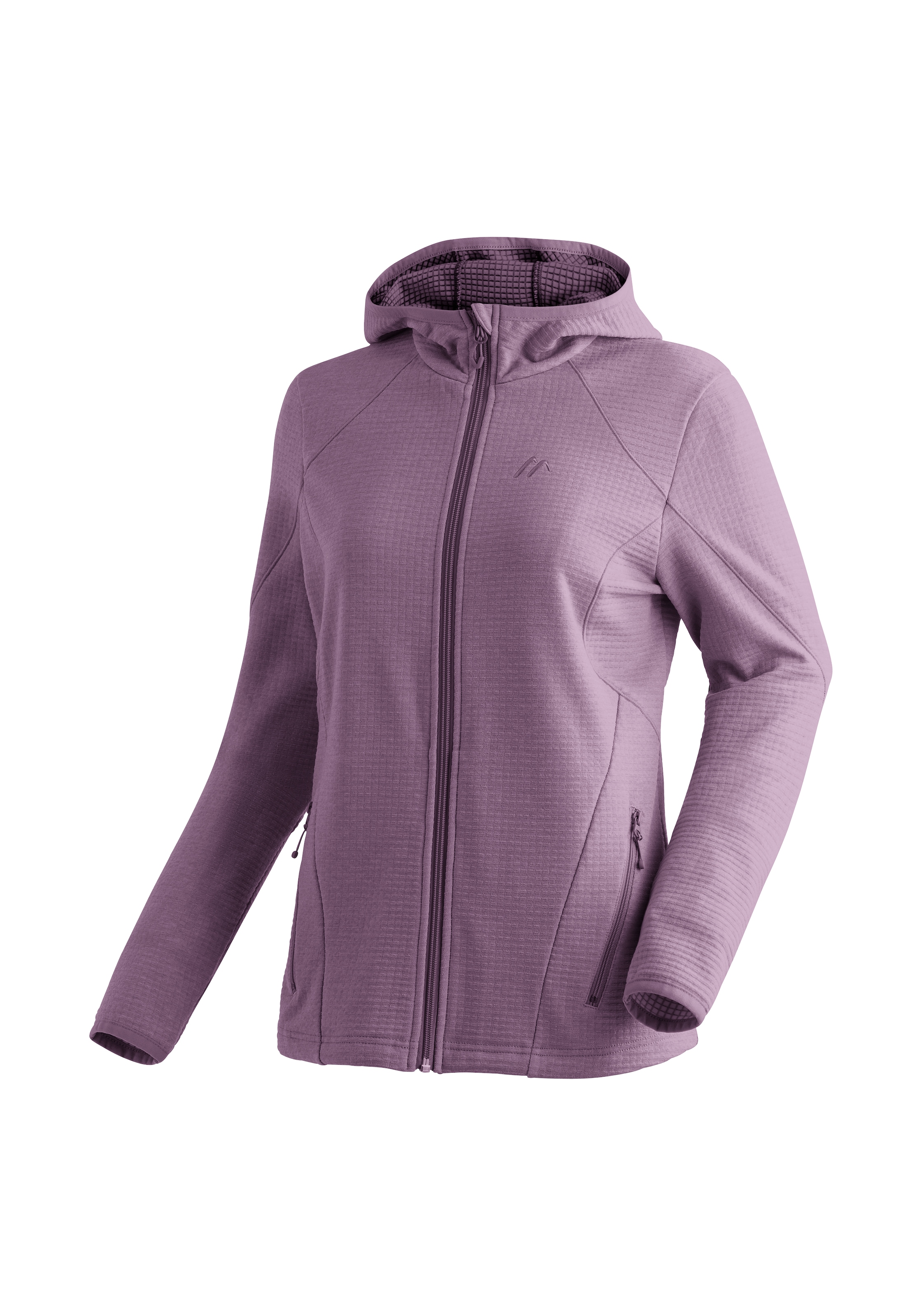 Maier Sports Fleecejacke "Tesila Hood W", Damen Midlayer, atmungsaktiv schnelltrocknend, Full-Zip, Regular fit