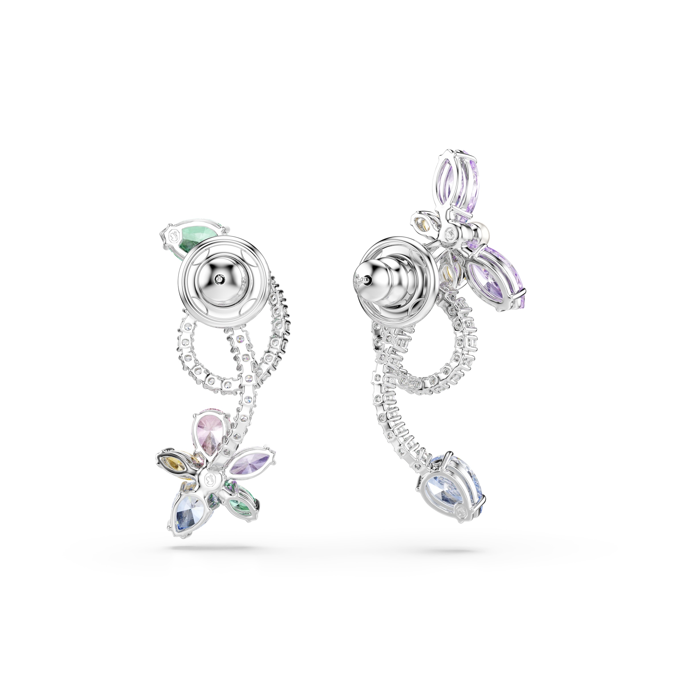 Swarovski Paar Ohrstecker »Schmuck Geschenk 2026 CAPSULE Ohrringe Libelle Blume« mit Swarovski® Kristall - mit Swarovski® Perle