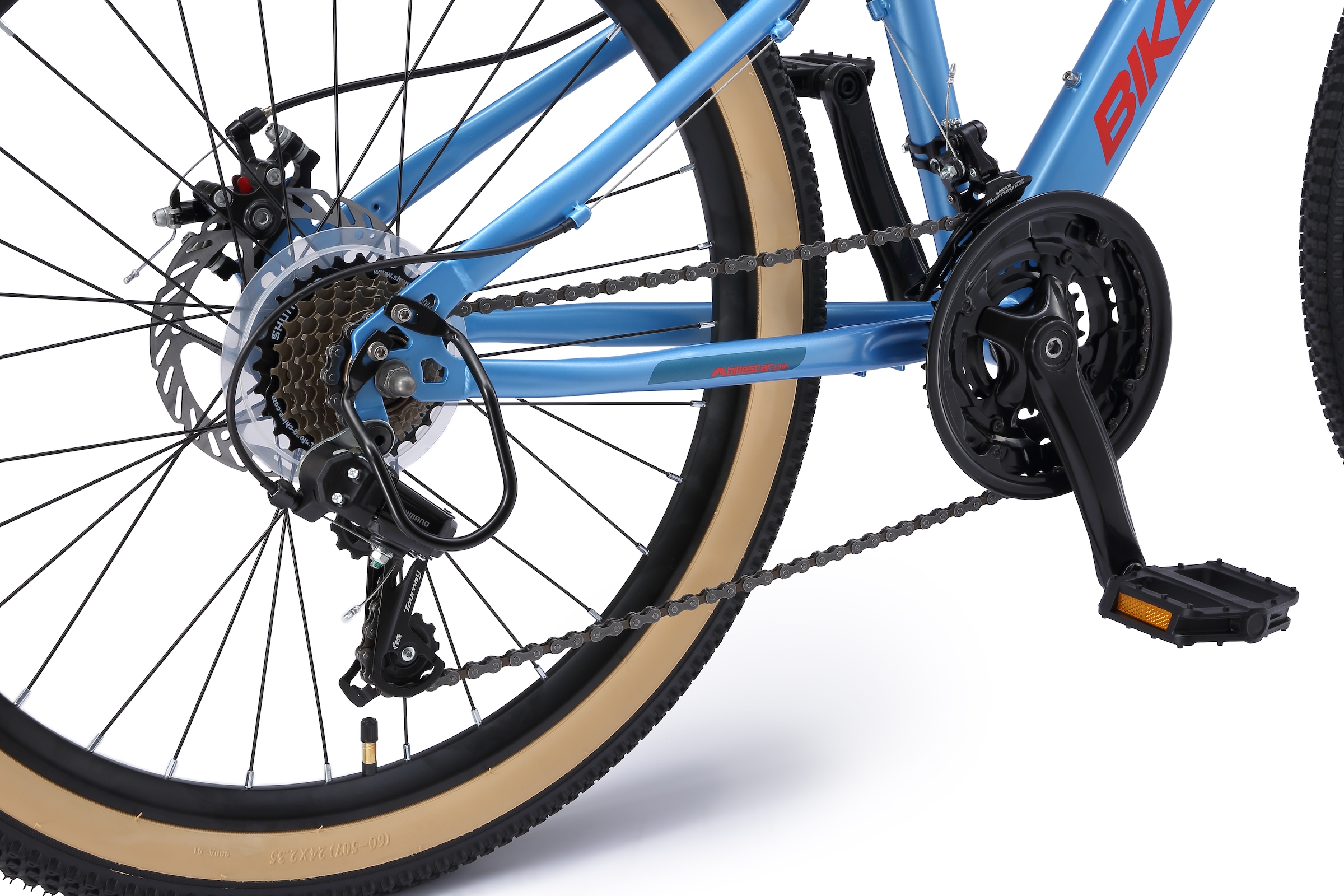 Bikestar Jugendfahrrad 21 Gang Shimano RD-TY21 Schaltwerk Kettenschaltung