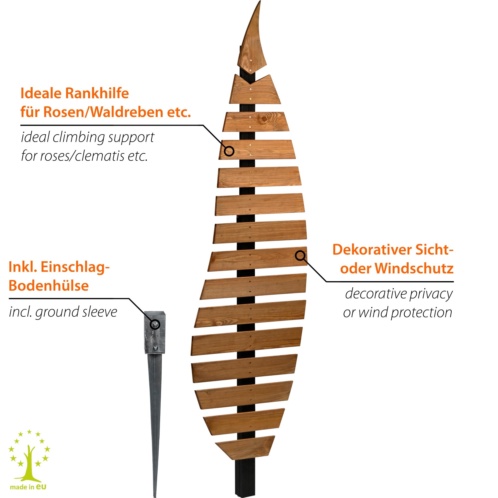 dobar Rankhilfe »Design Rankgitter "Abstractus"« 51 x 6 x 197 cm (L x B x H)