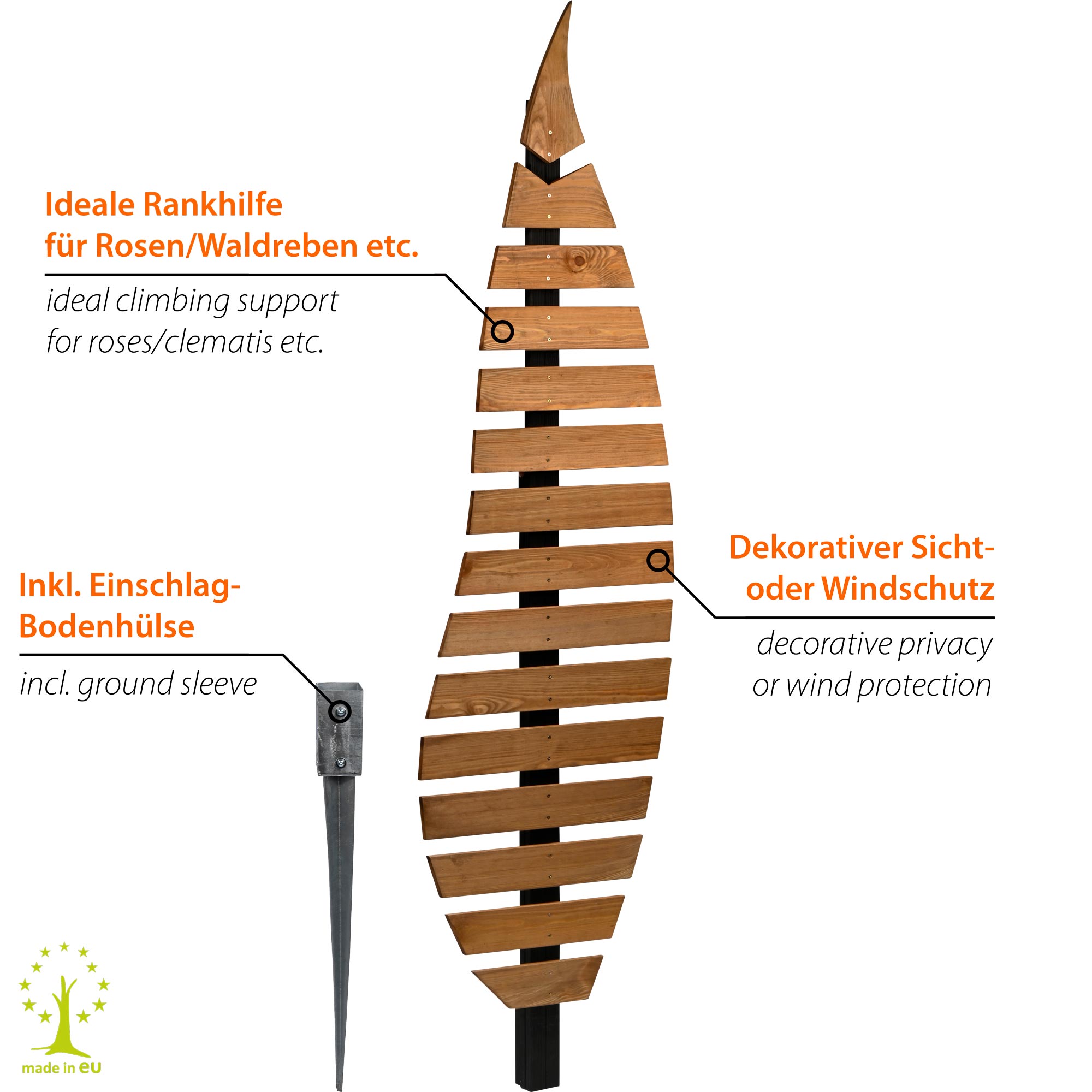 Thumbnail - dobar Rankhilfe "Design Rankgitter "Abstractus"" 51 x 6 x 197 cm (L x B x H)