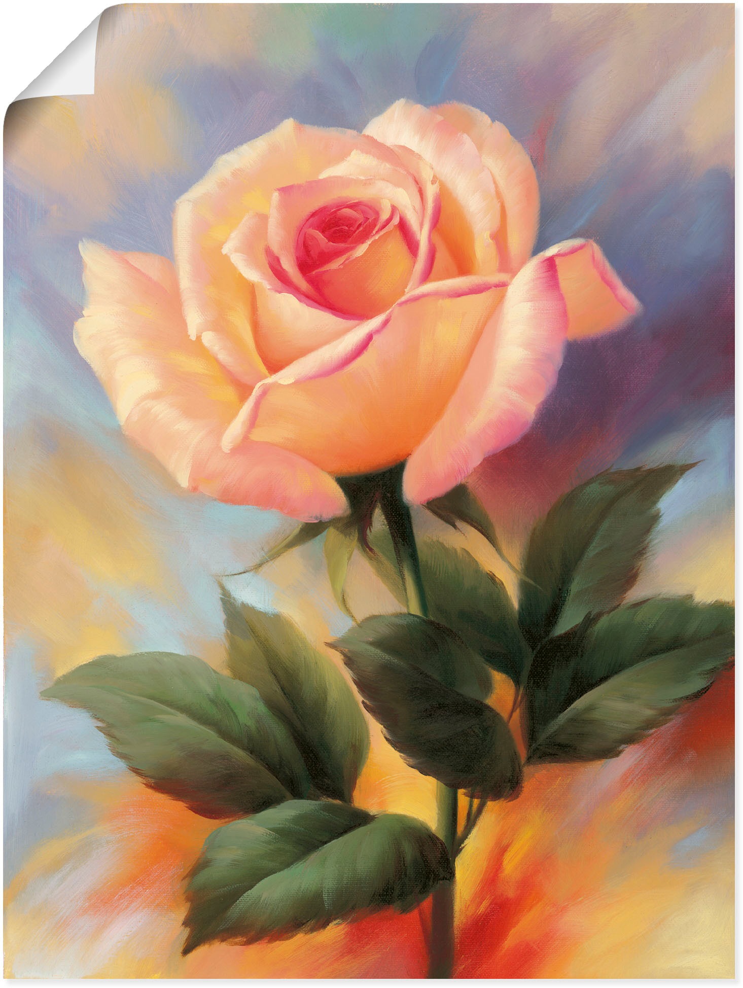 Artland Wandbild »Kleine Rosen III«, Blumenbilder, (1 St.), als Alubild,  Leinwandbild, Wandaufkleber oder Poster in versch. Größen kaufen | BAUR | Poster