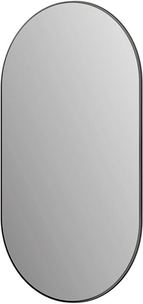 Talos Badspiegel "Picasso schwarz 50x90 cm", hochwertiger Aluminiumrahmen