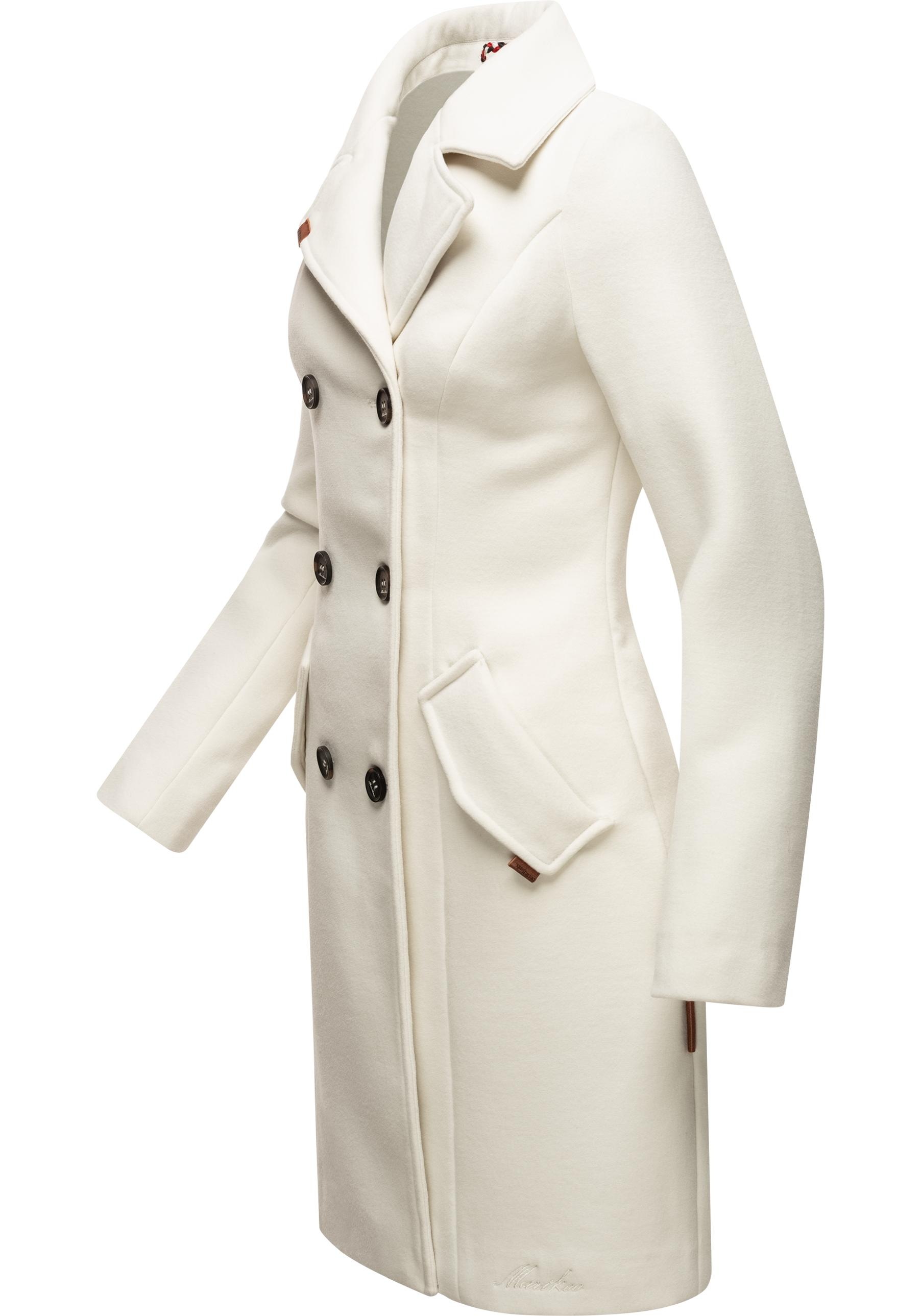 Marikoo Wollmantel "Nanakoo", edler Damen Trenchcoat in Woll-Optik günstig online kaufen