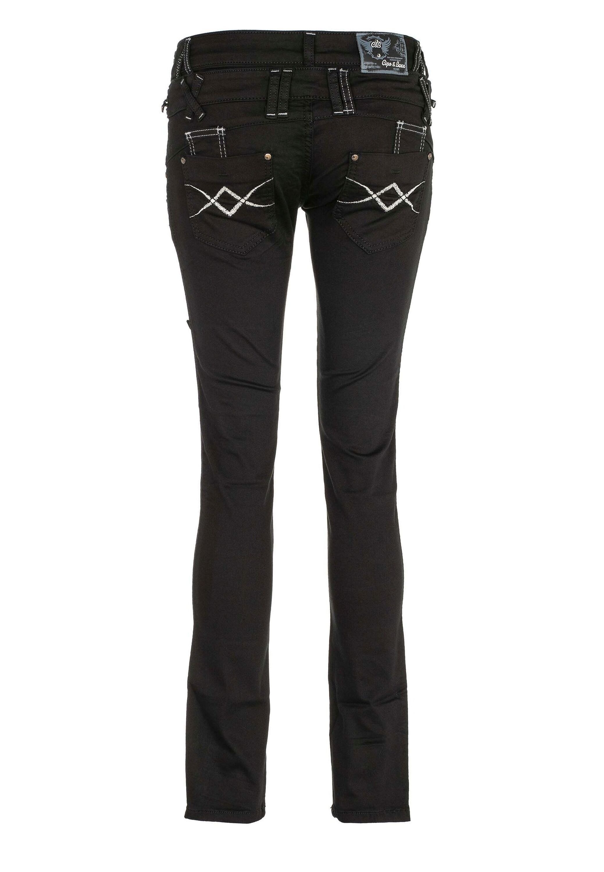 Cipo & Baxx Slim-fit-Jeans »Jeans«, mit doppeltem Bund, WD228