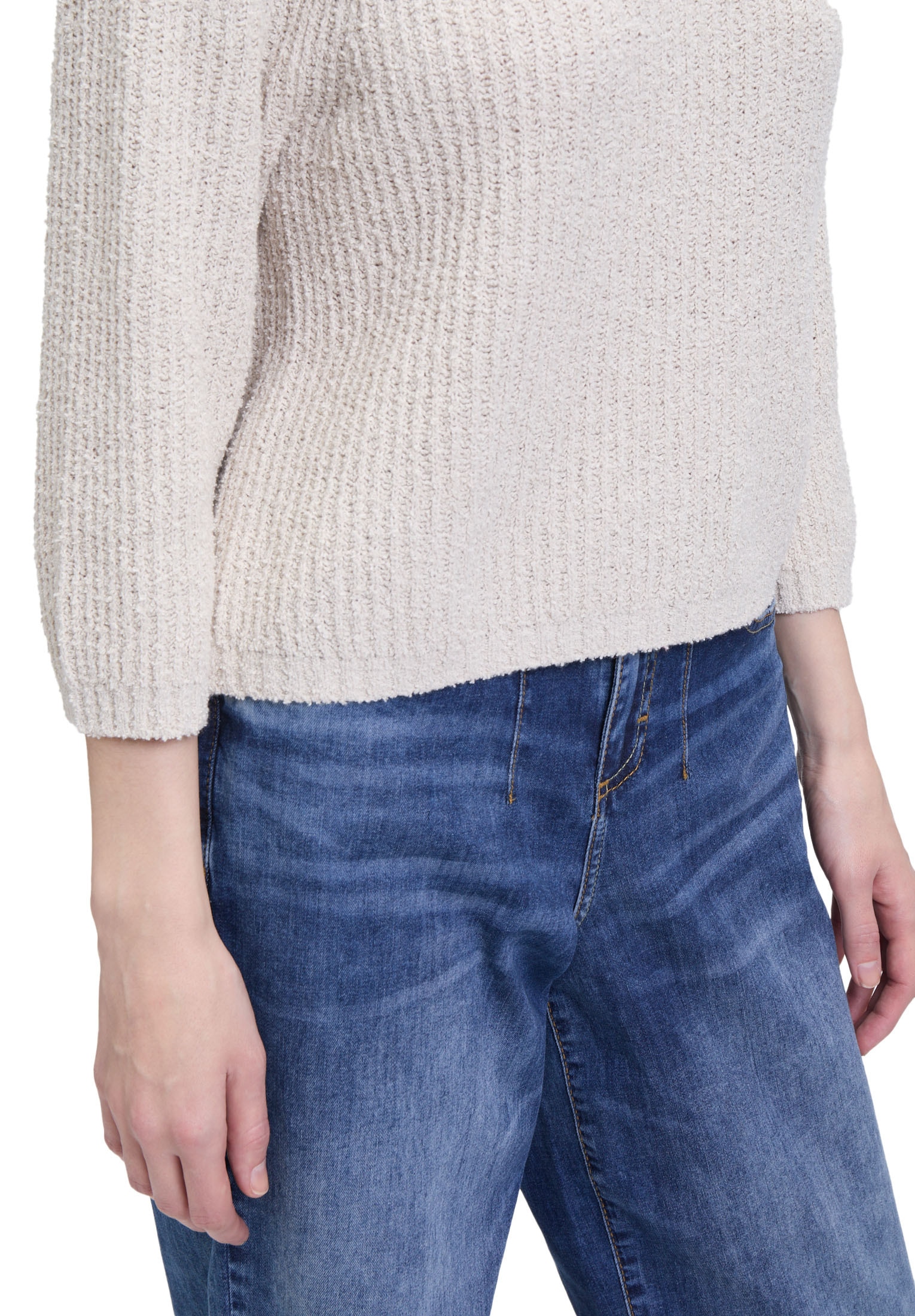 Cartoon Strickpullover »Cartoon Strickpullover mit Rundhalsausschnitt«, (1 tlg.), Struktur