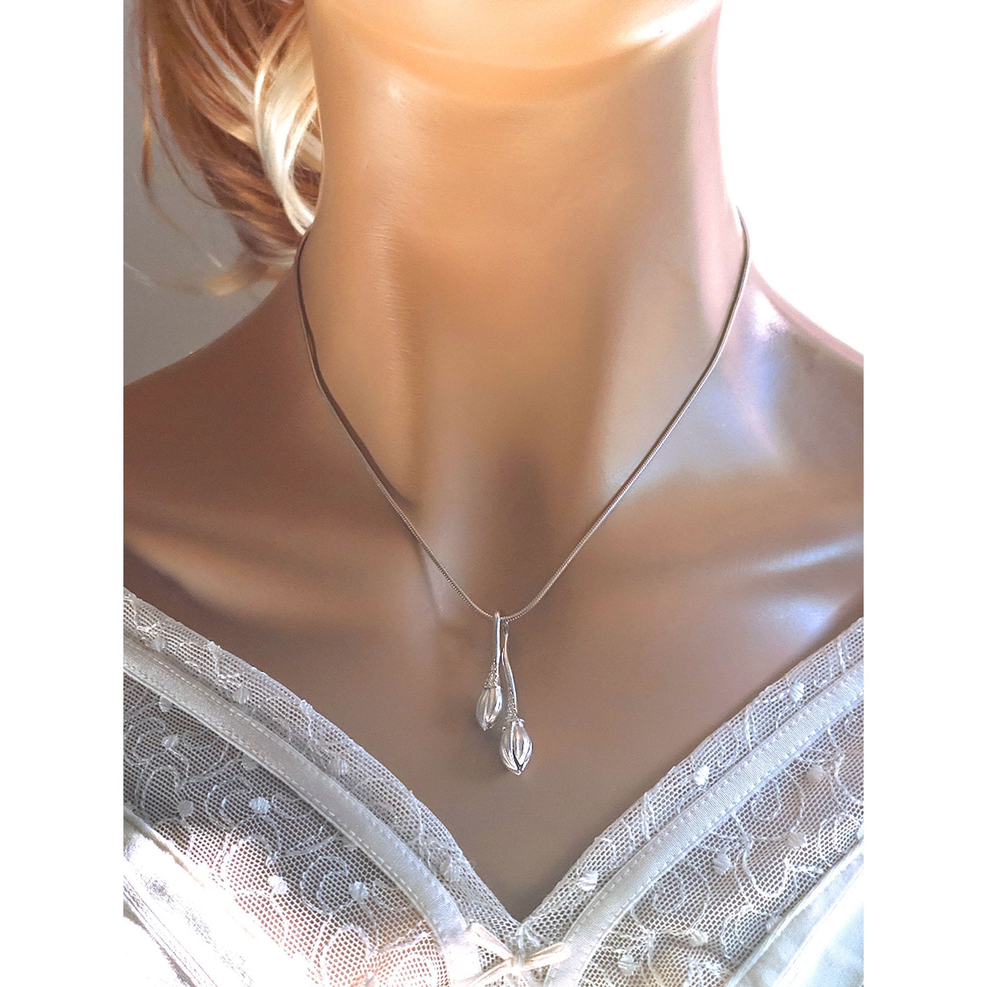 goldmaid Kette mit Anhänger »925 Sterling Silber Gebürstet 45 Zirkonia weiß«