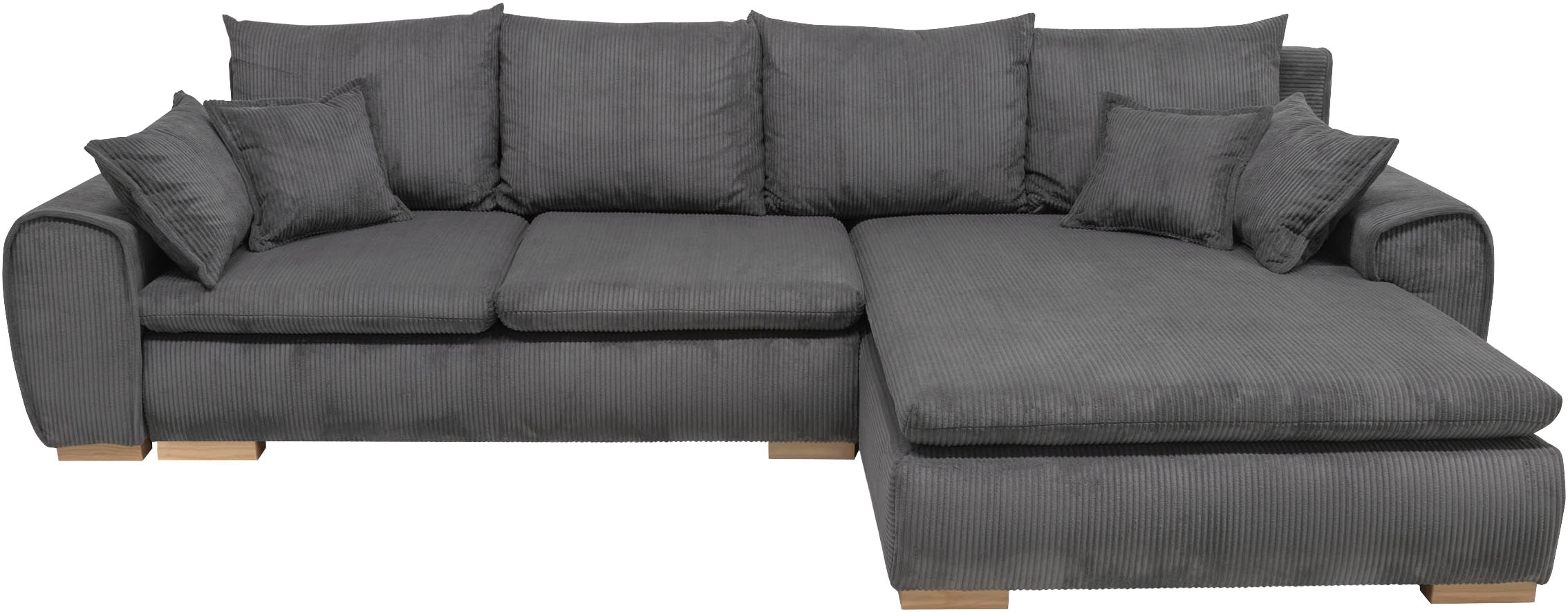 Home affaire Ecksofa »Cara Mia«, Cord Bezug, inkl. Schlaffunktion und Stauraum