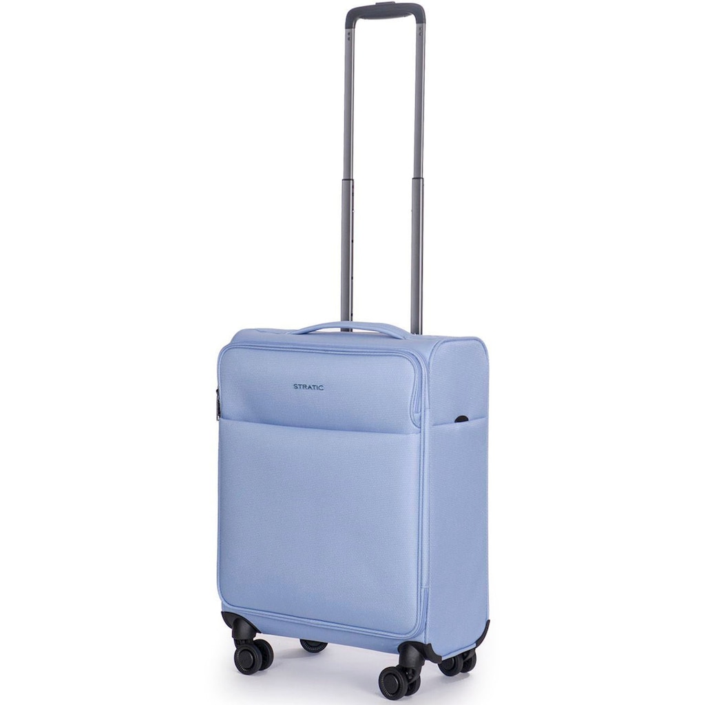 Stratic Weichgepäck-Trolley »Stratic Light + S, light blue«, 4 Rollen