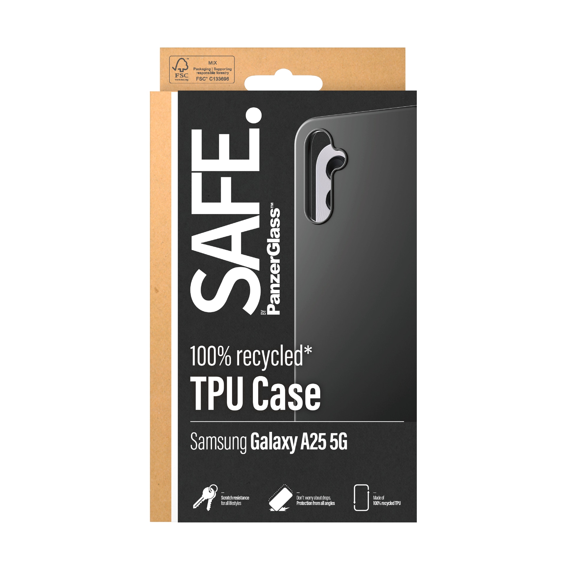 SAFE by PanzerGlass Handyhülle »TPU Case für Samsung A25 5G«, Backcover, Schutzhülle, stoßfest