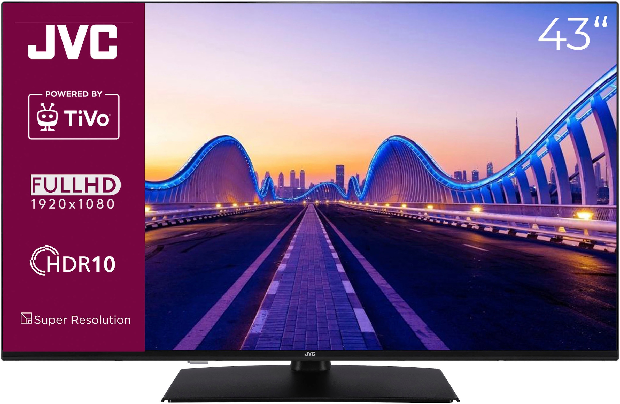 JVC LED-Fernseher, 108 cm/43 Zoll, Full HD, Smart-TV