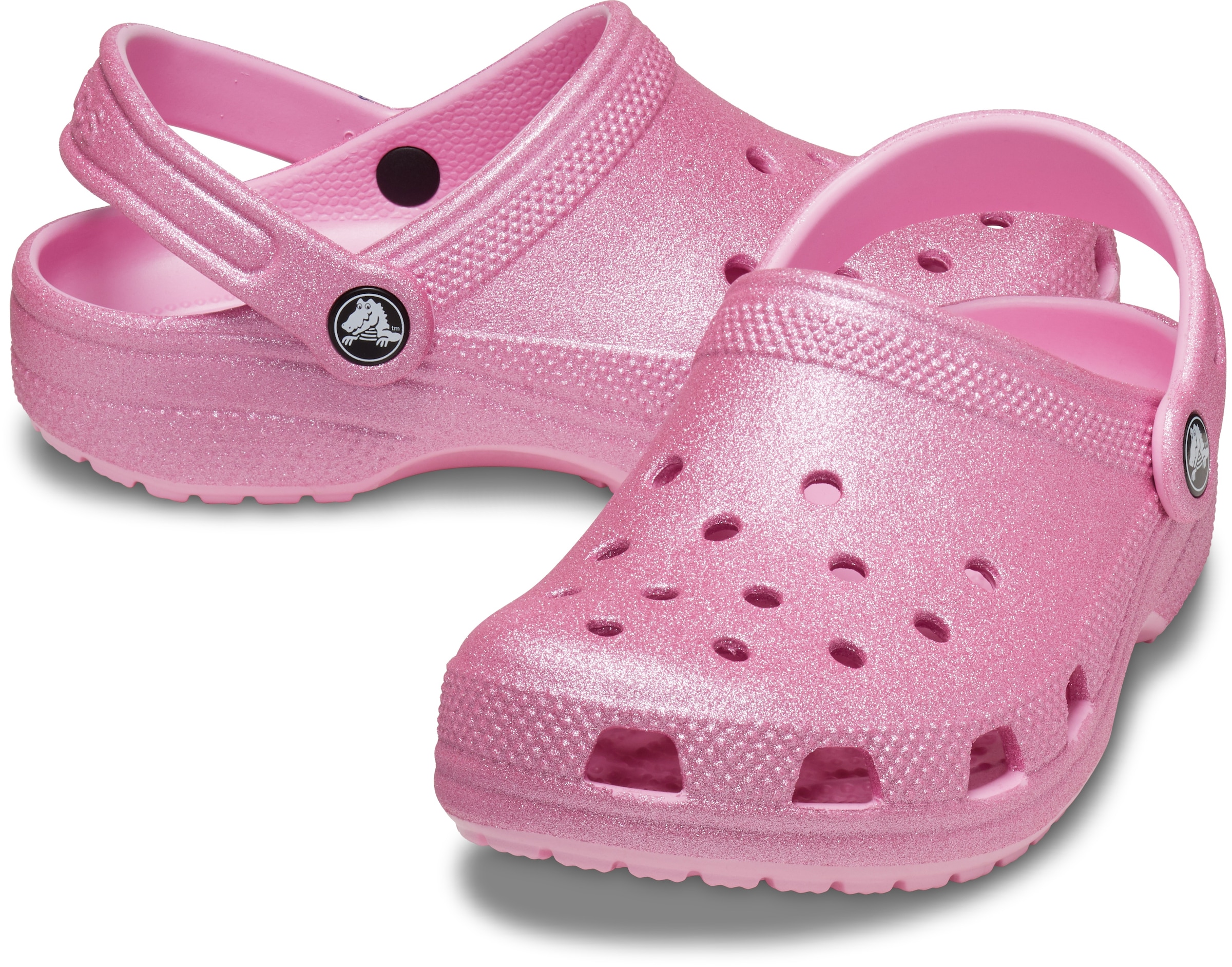 Crocs Clog »Classic Clog«, Glitzerschuh, Babyschuh, Sommerschuh mit allover Schimmer