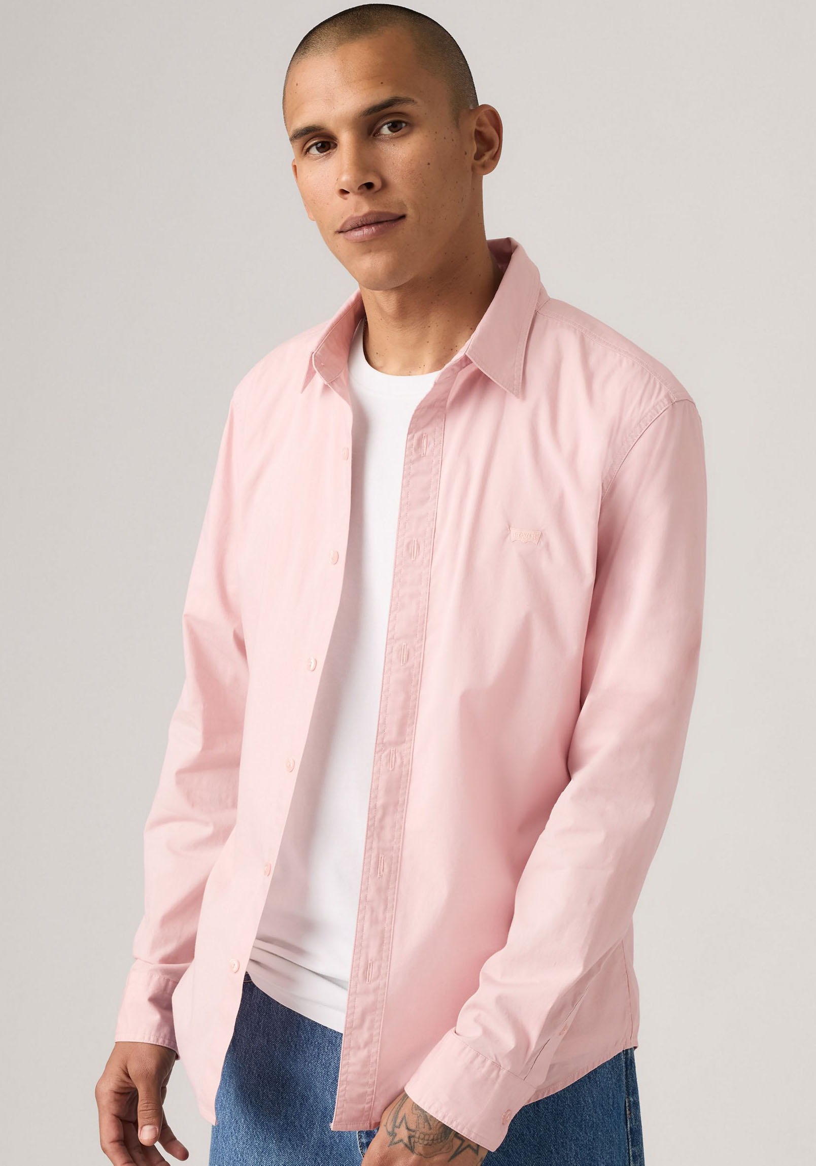 Levis Jeanshemd "BATTERY HM SHIRT SLIM", mit Logobadge günstig online kaufen