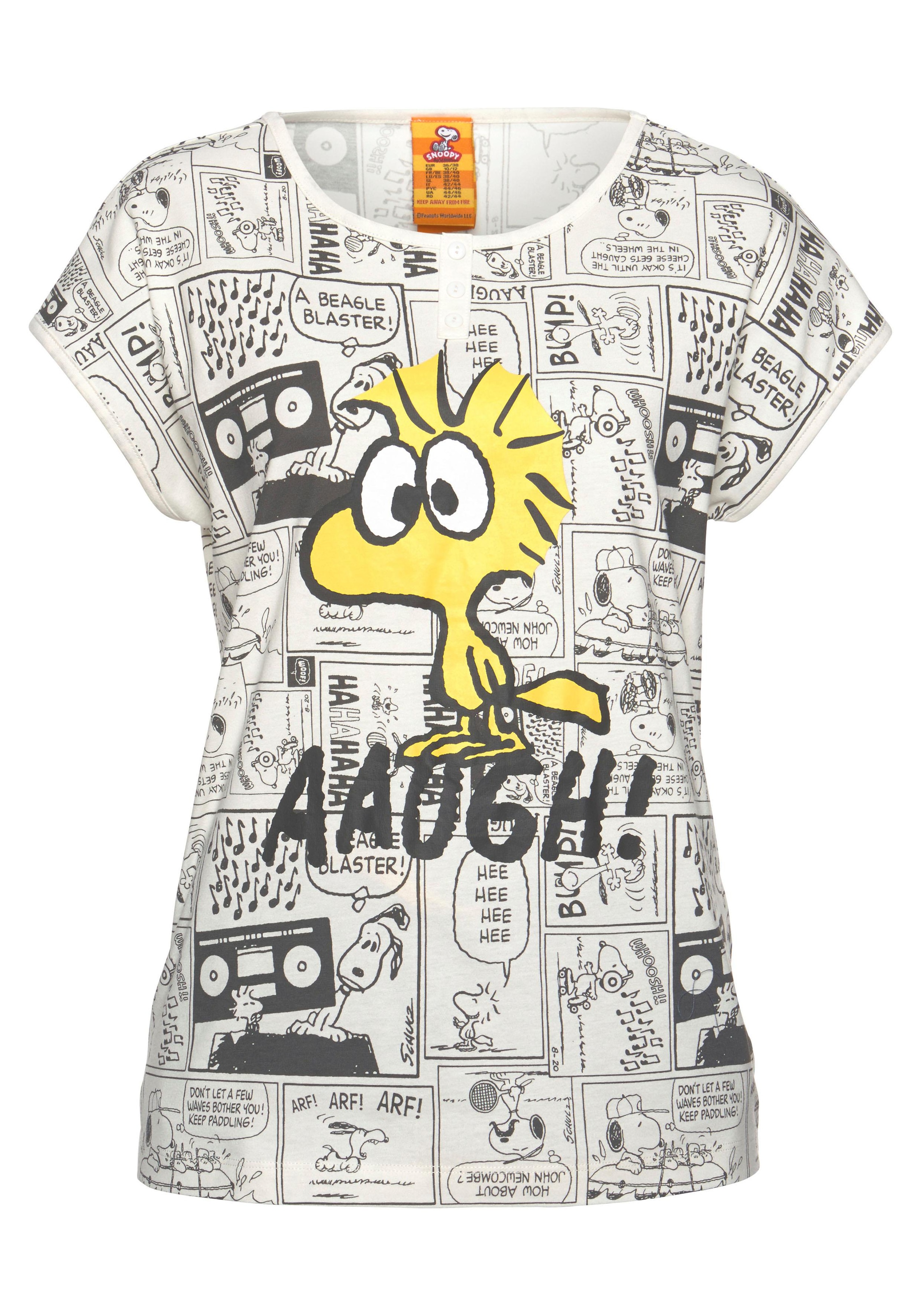 Peanuts Shorty, (2 tlg.), mit Woodstock-Comicprint
