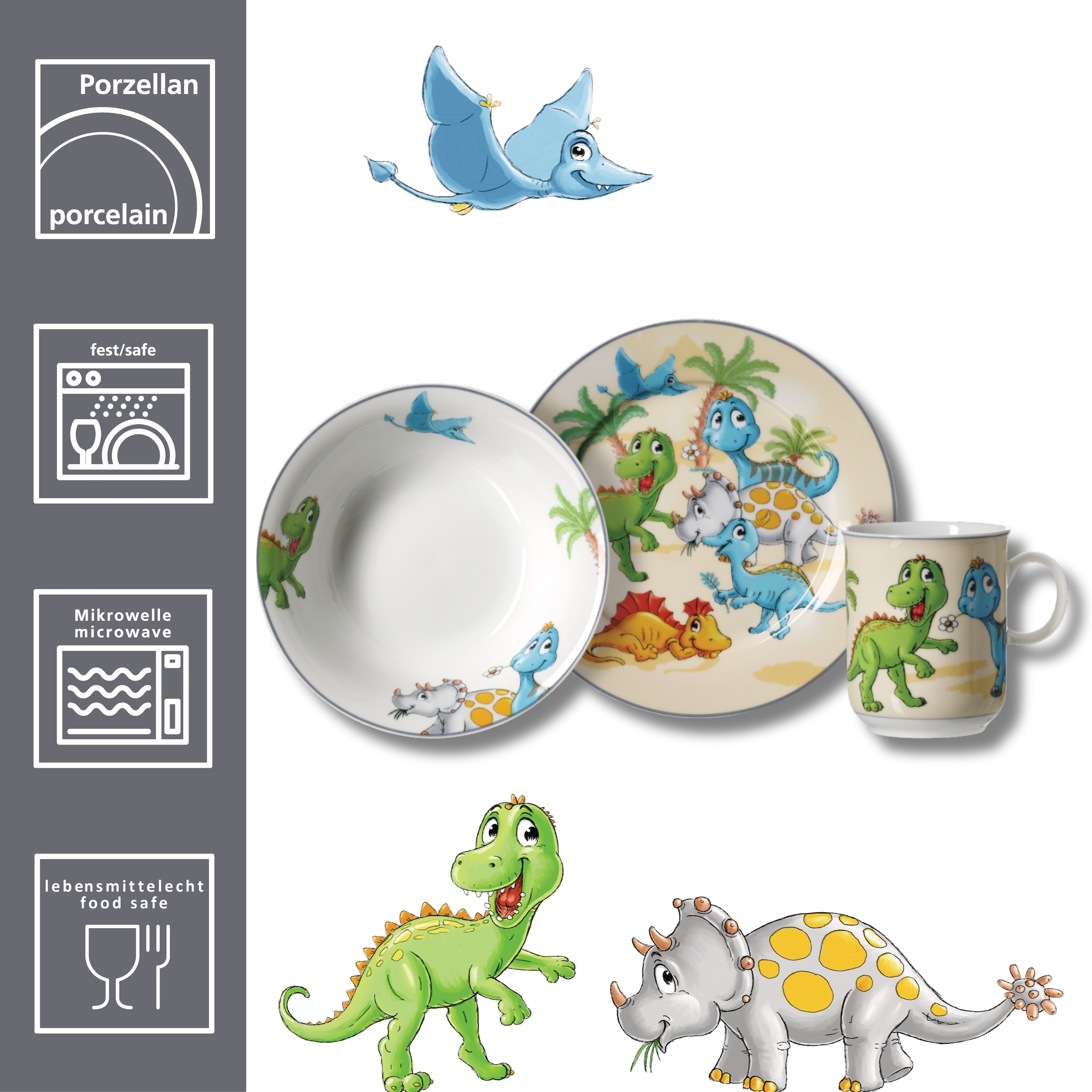 Ritzenhoff & Breker Kindergeschirr-Set »Dino«