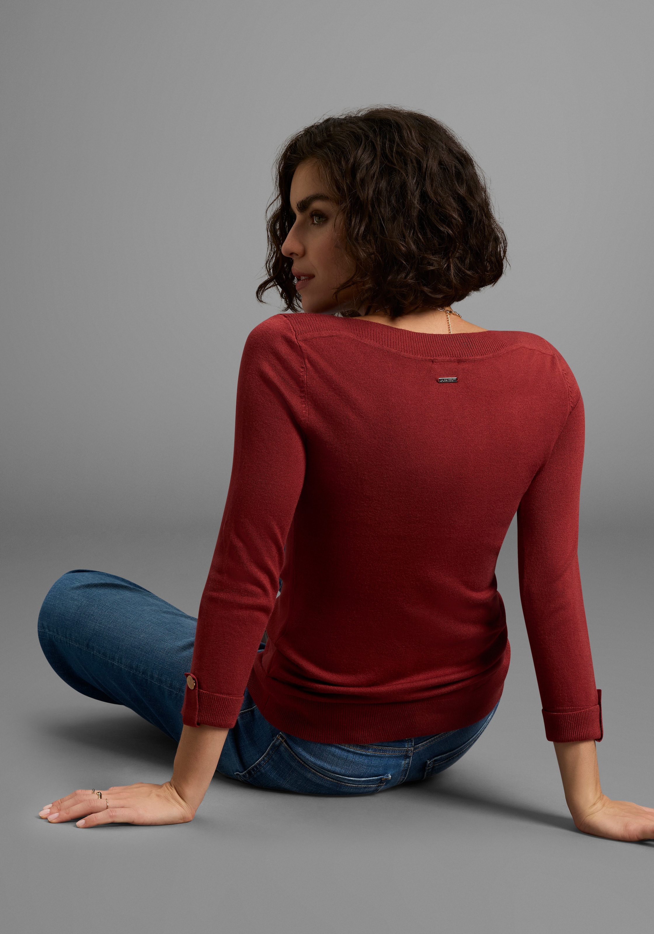Laura Scott 3/4 Arm-Pullover, mit Knopfdetails - NEUE KOLLEKTION