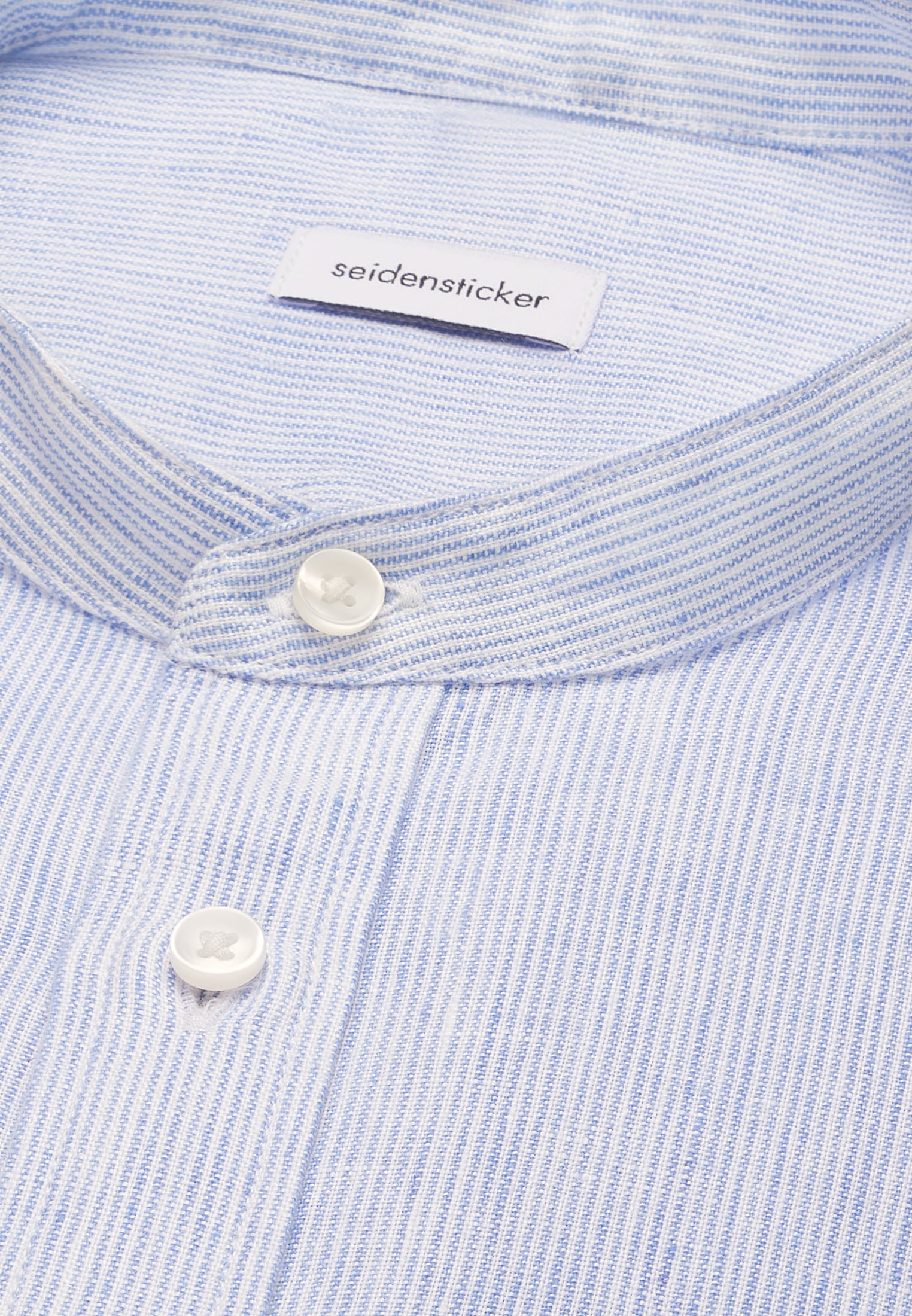 seidensticker Leinenhemd »Schwarze Rose« Slim 1/1 Stehkragen Gestreift