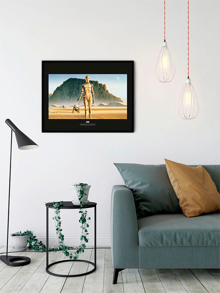 Komar Bild »Star Wars Classic RMQ Droids« Star Wars 1 Stk. tlg. Wandbild zur Dekoration im Kinderzimmer - ohne Rahmen