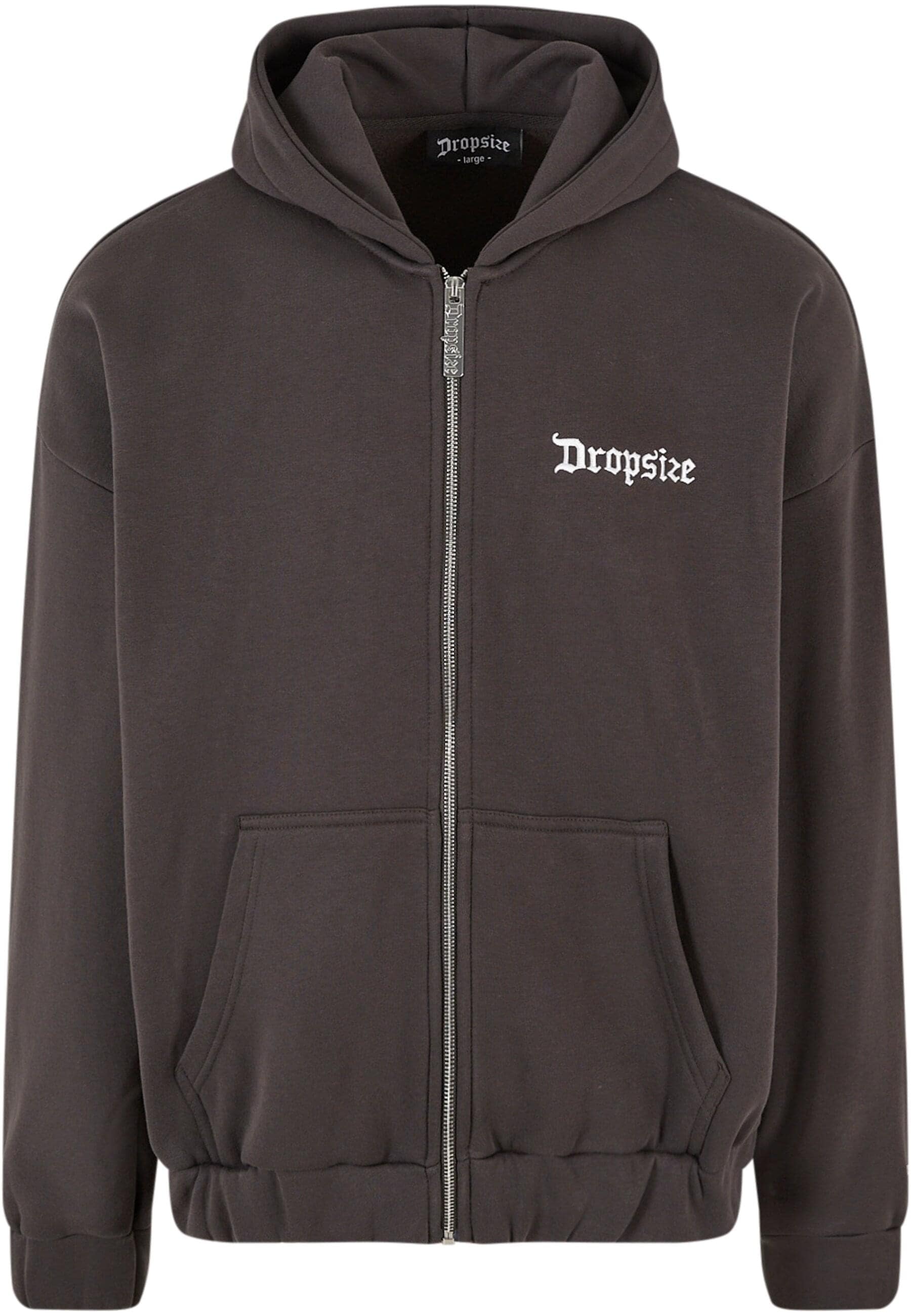 Sweatjacke »Dropsize Herren Super Heavy Oversize Blank Zip Hoodie«