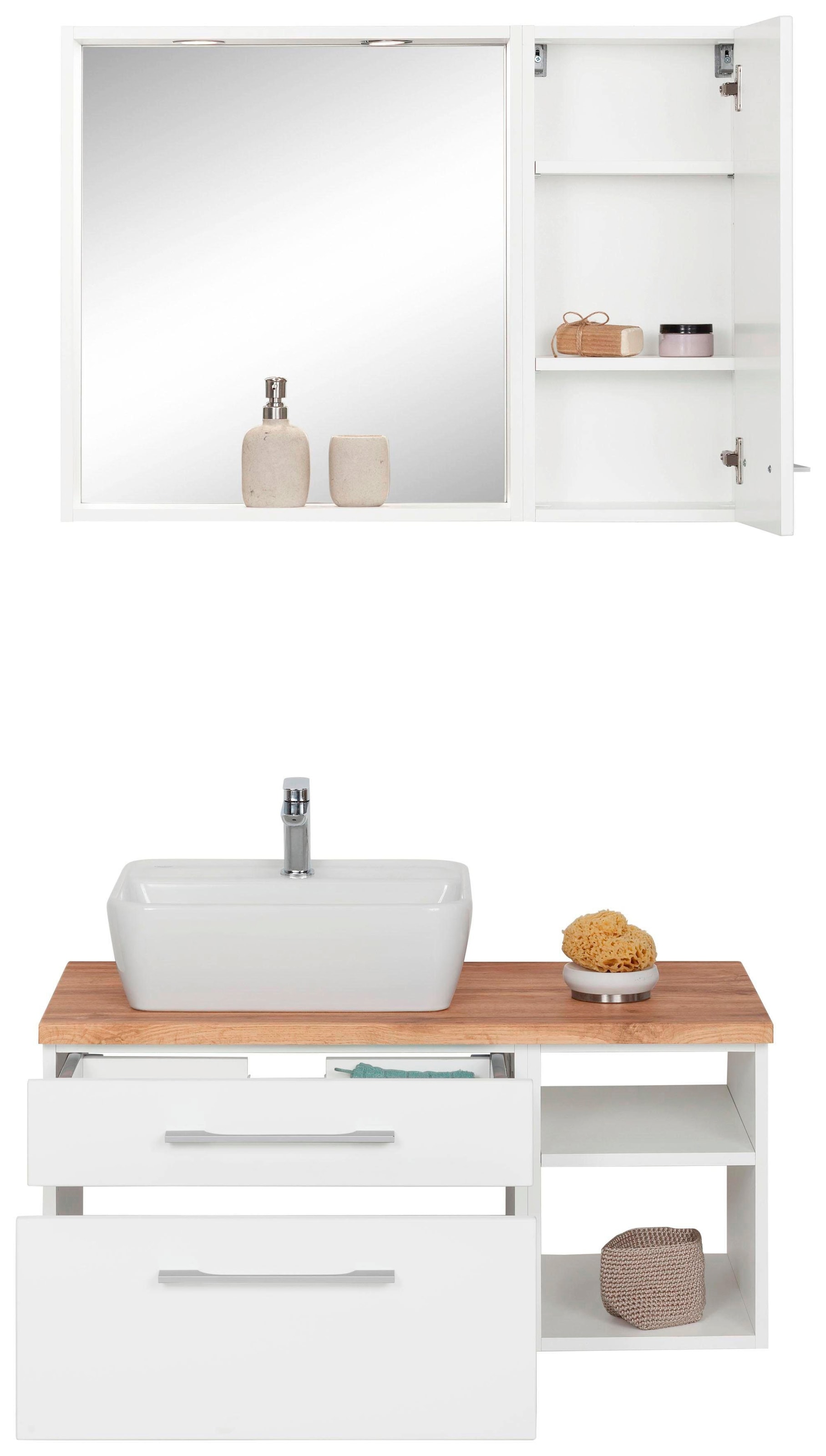 welltime Badmöbel-Set "Davos" 3 Stk. tlg. günstig online kaufen