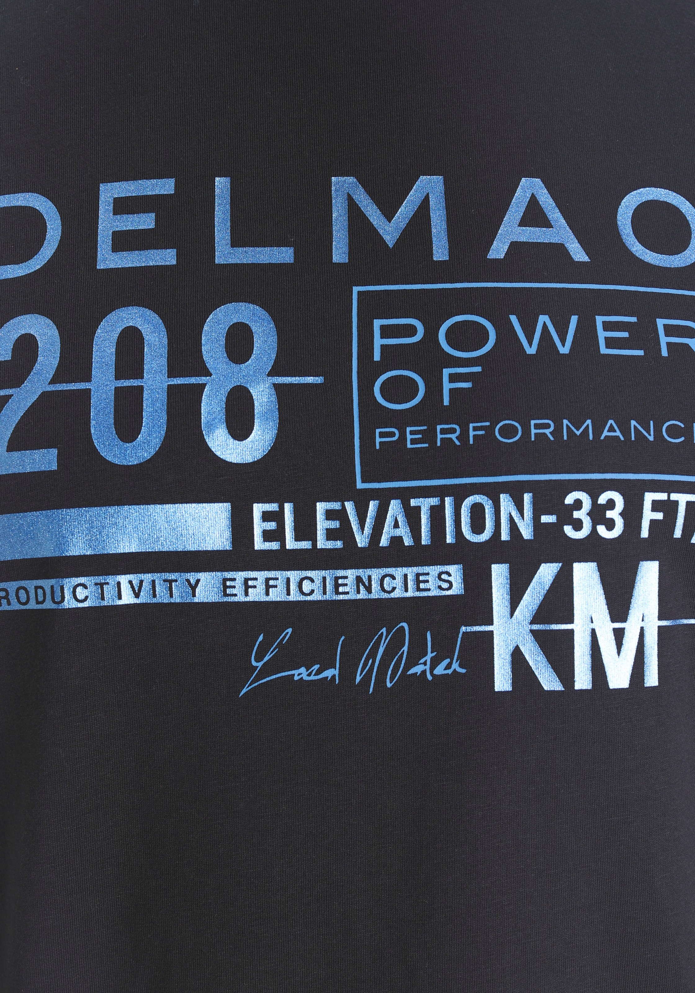 DELMAO T-Shirt, Kurzarm, bedruckt, Rundhals, aus 100% Baumwolle