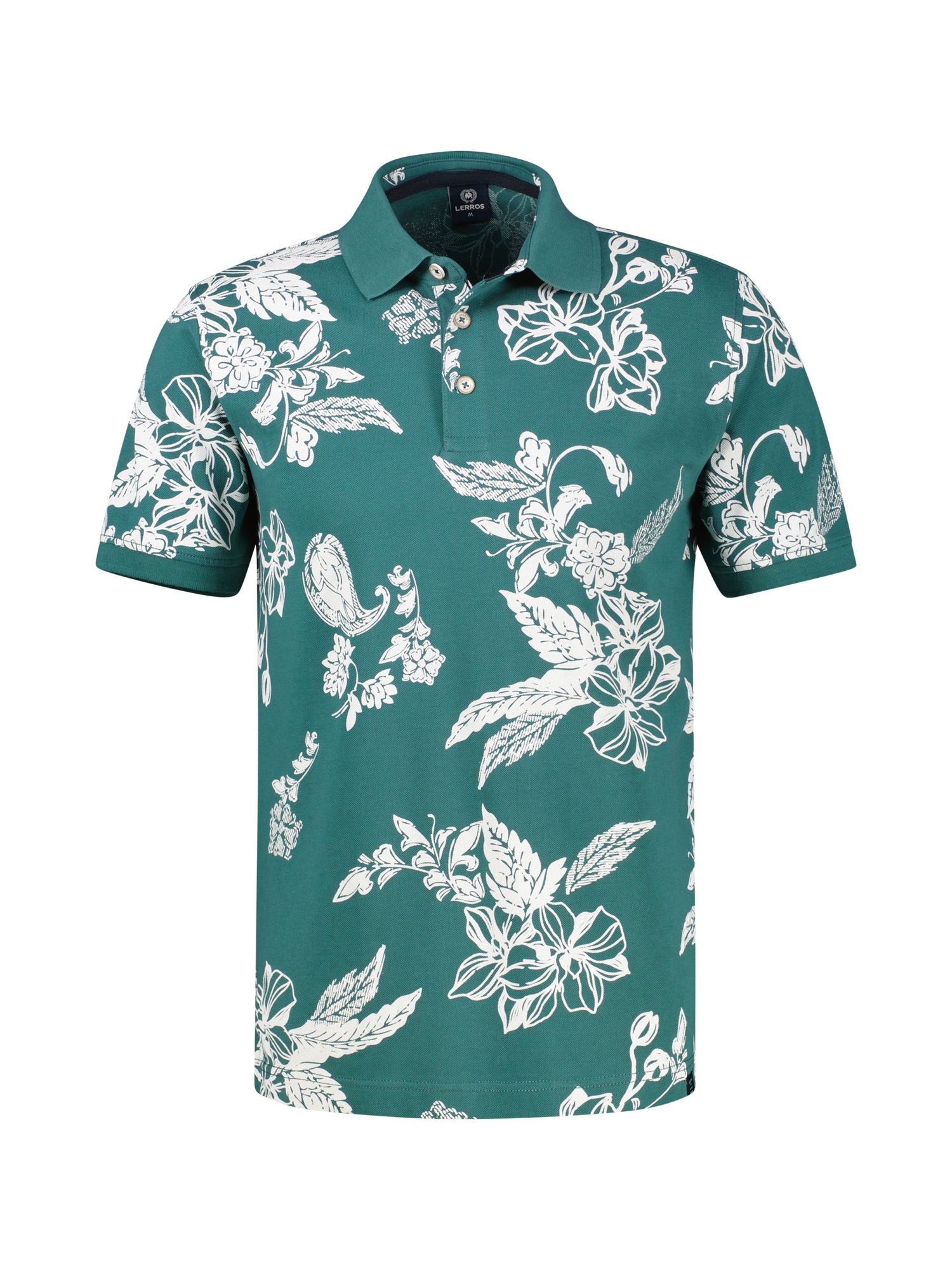 LERROS 1100000002199 "Poloshirt mit floralem All-over-Print, grosse Größen"