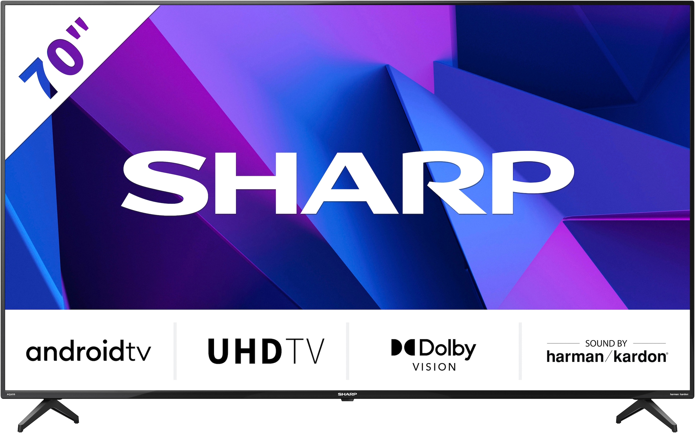 Sharp LED-Fernseher, 177 cm/70 Zoll, 4K Ultra HD, Android TV-Smart-TV