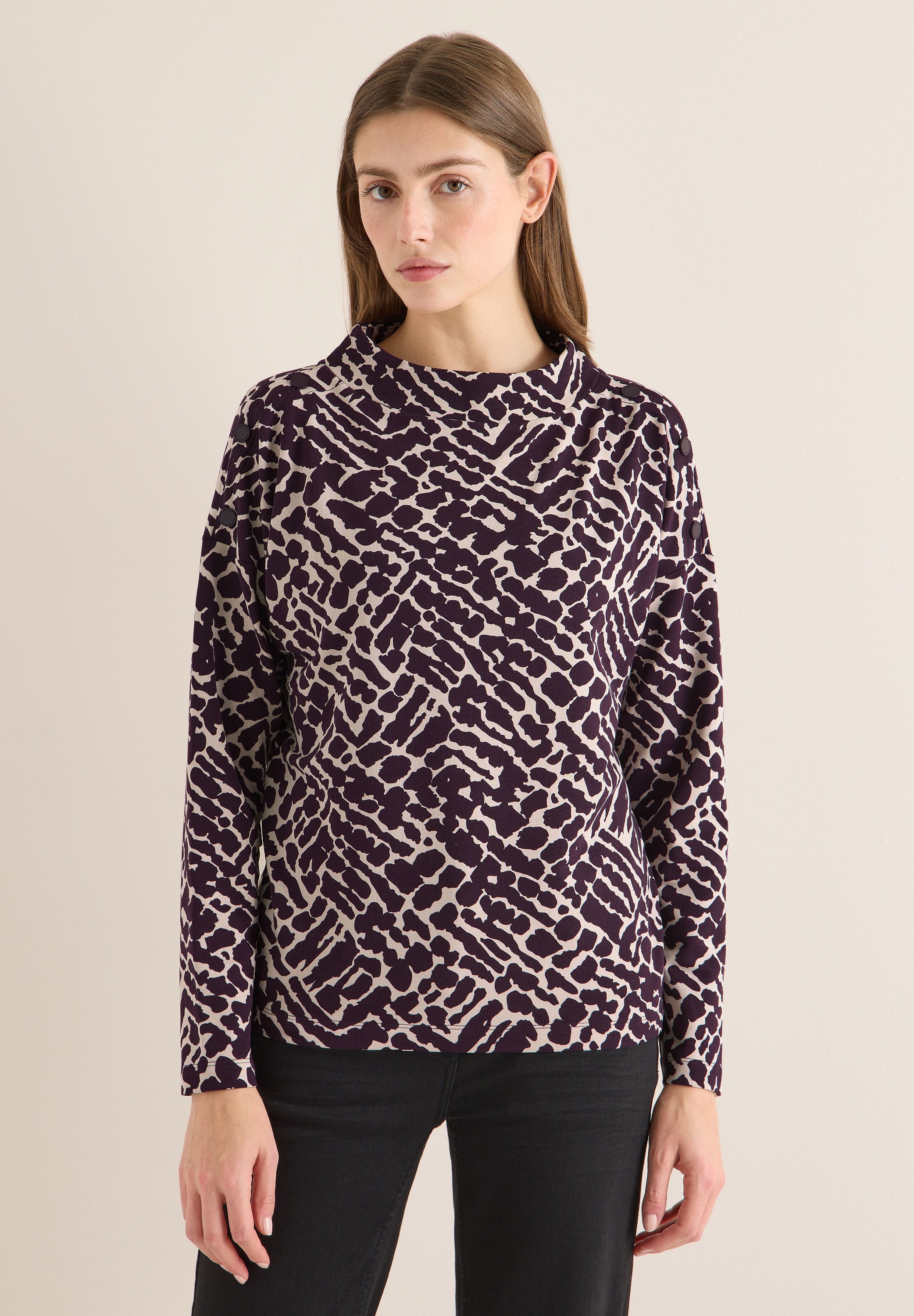 Cecil Langarmshirt im soften Baumwoll-Mix günstig online kaufen