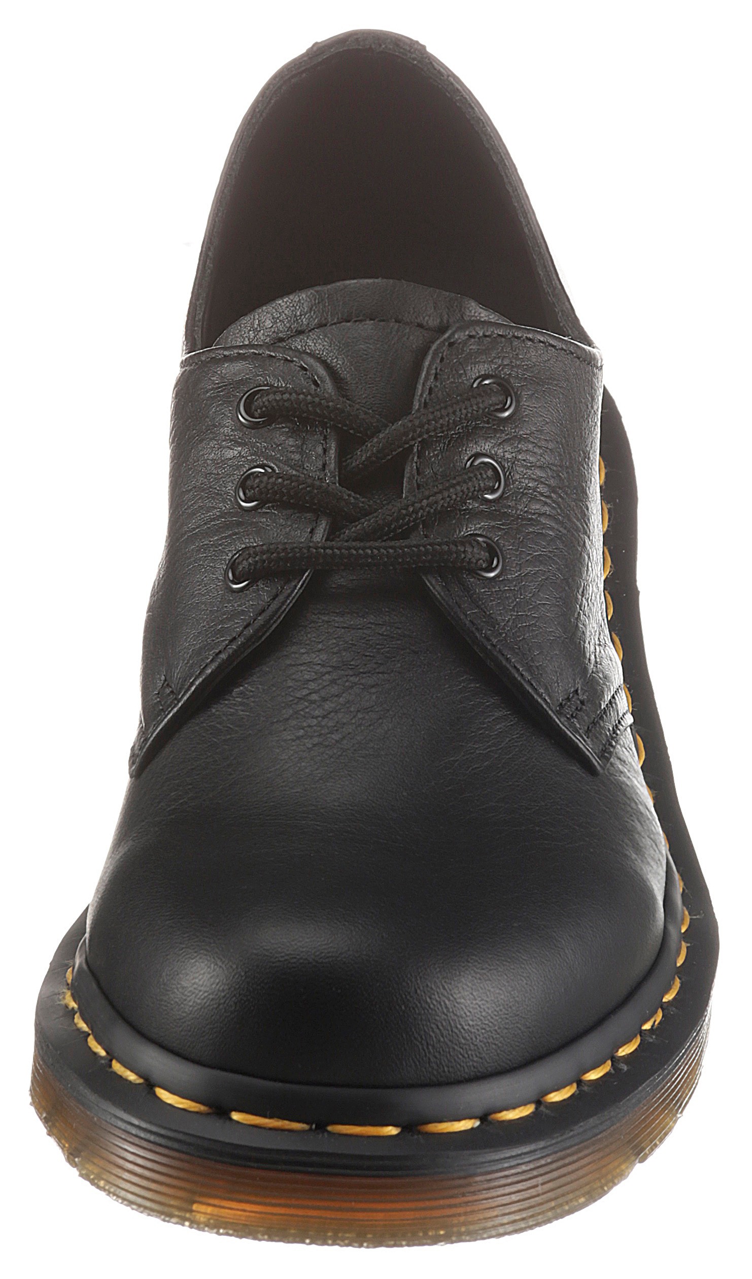 DR MARTENS 1461 en Virginia Chaussures Dames Cuir en Noir, Taille: 36 3