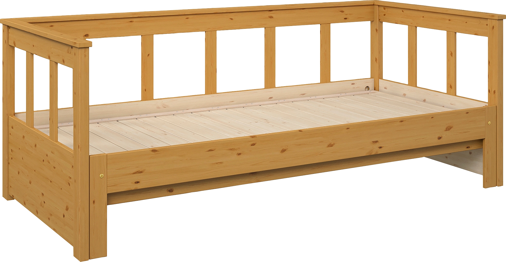 OTTO home Daybett ""AIRA" Kinderbett, Gästebett, Skandi- Design, Schublade optional" FSC zertifiziertes Massivholz, mit ausziehbarer Liegefläche, ideal fürs Jugend- oder Gästezimmer