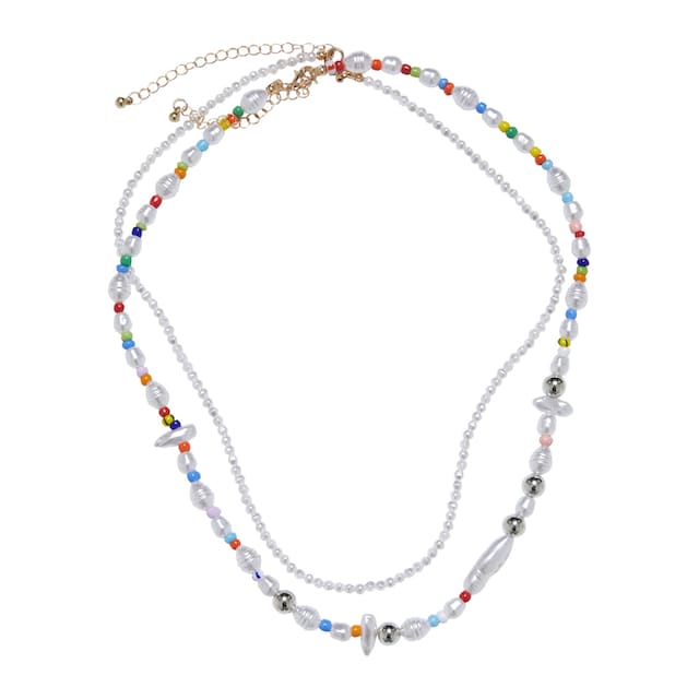 URBAN CLASSICS Schmuckset »Accessoires Various Pearl Layering Necklace and Anklet  Set«, (1 tlg.) | BAUR