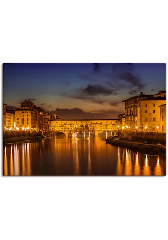 Artland Paveikslas »FLORENZ Ponte Vecchio ant ...