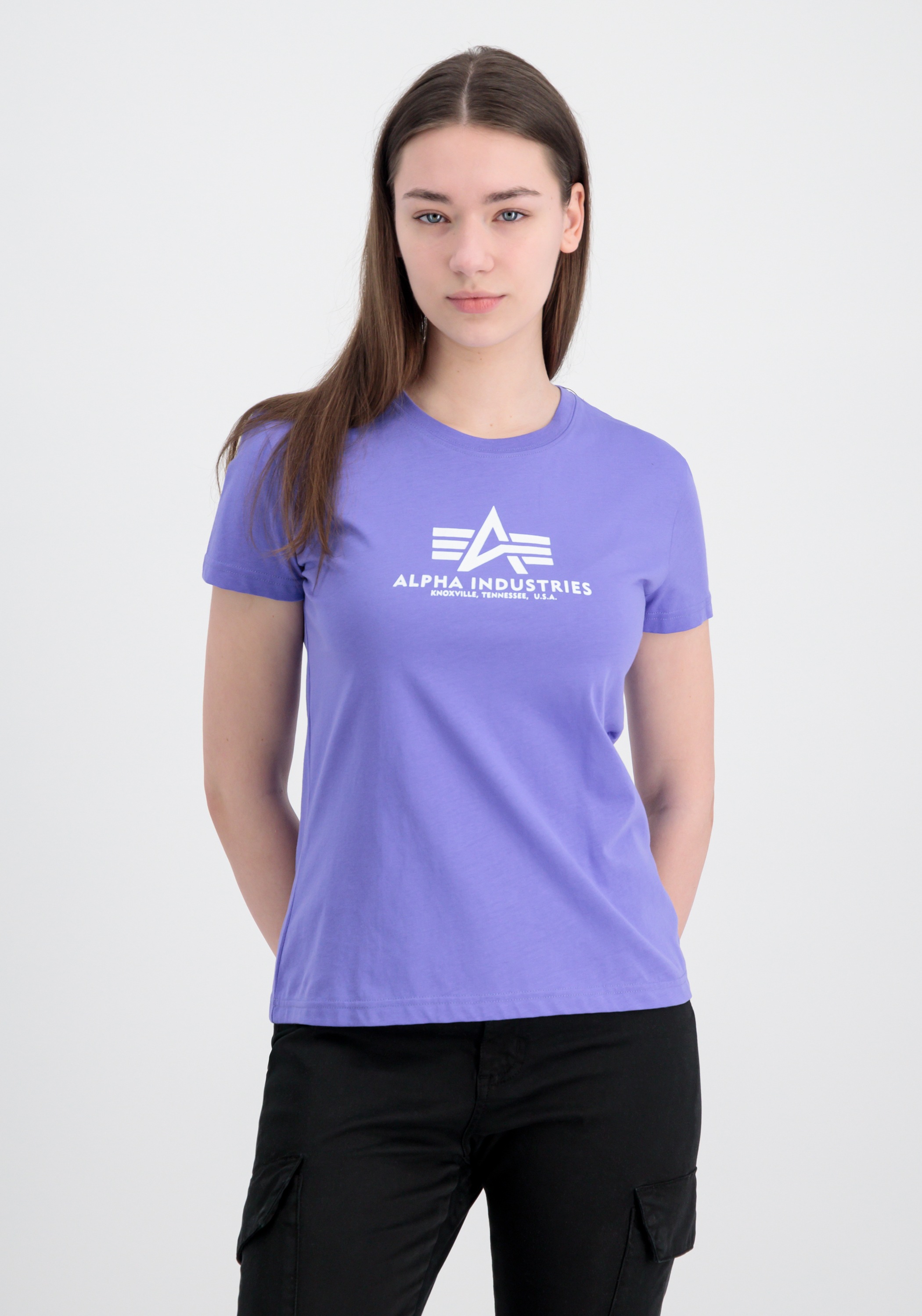 Thumbnail - Alpha Industries T-Shirt "Alpha Industries Women - T-Shirts New Basic T-Shirt BL W"