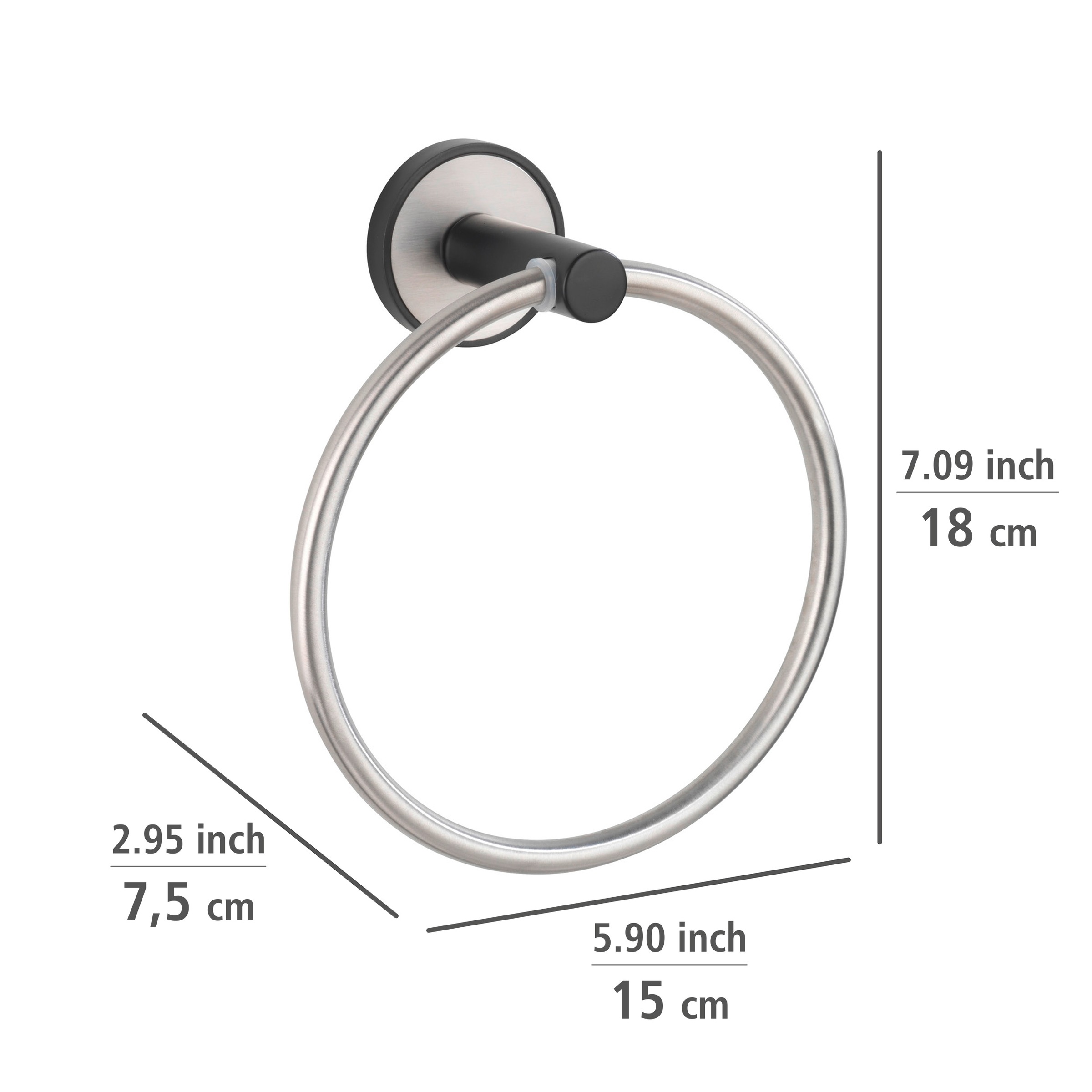 WENKO Handtuchring »UV-Loc® Udine«, befestigen ohne Bohren