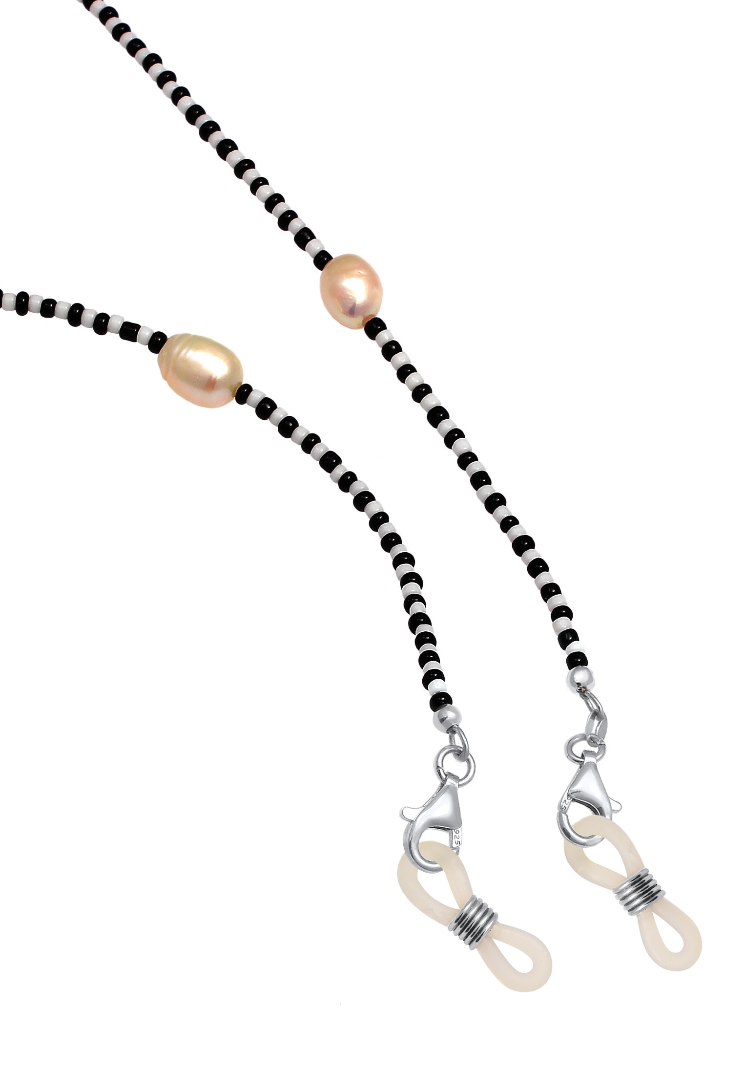 Elli Schmuckset »Schmuckzubehör Brillenkette Barock Perlen Glas Beads 925 Silber« ()