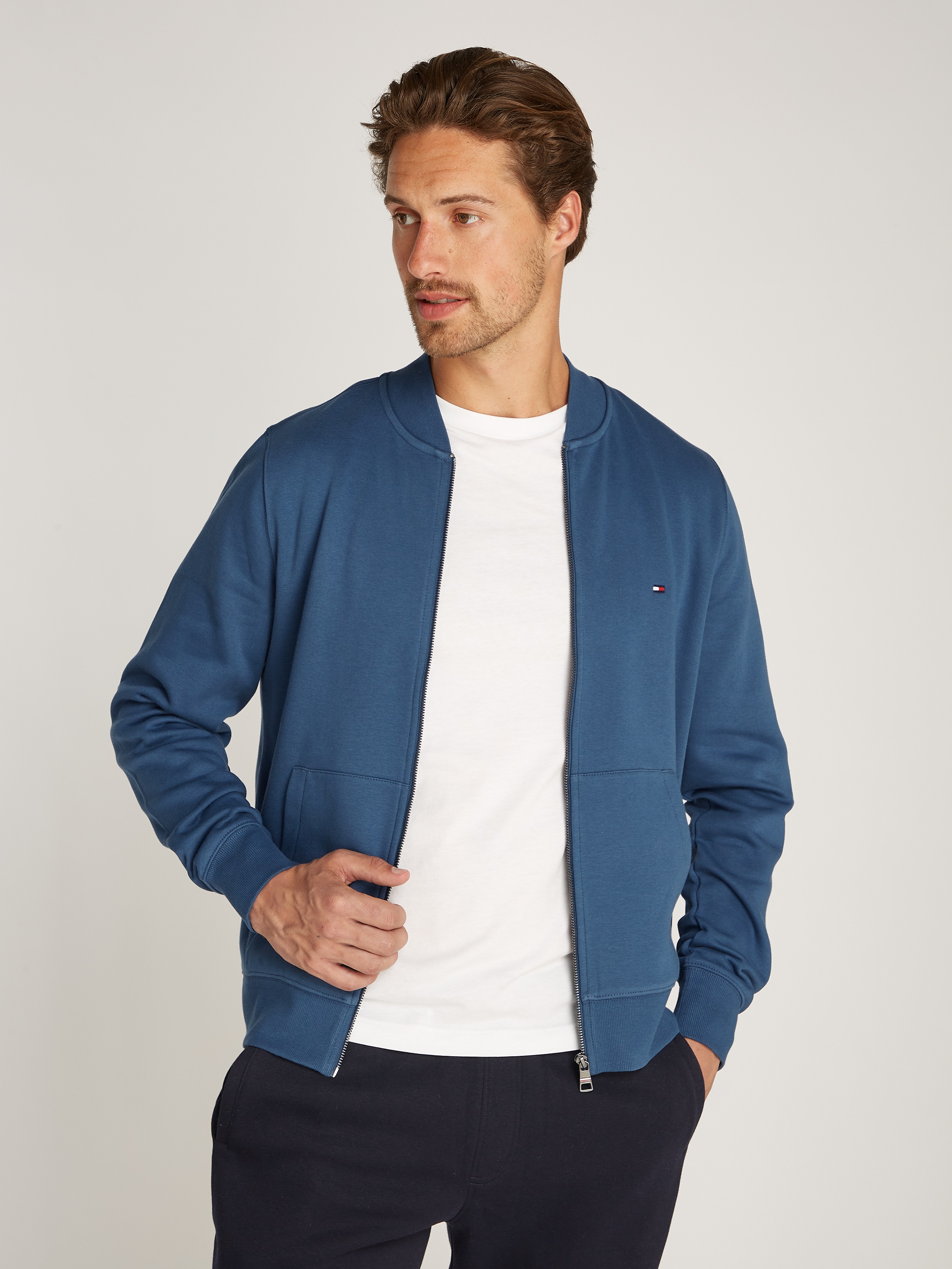 TOMMY HILFIGER Bliuzonas »FLAG LOGO BASEBALL ZIP THRO...