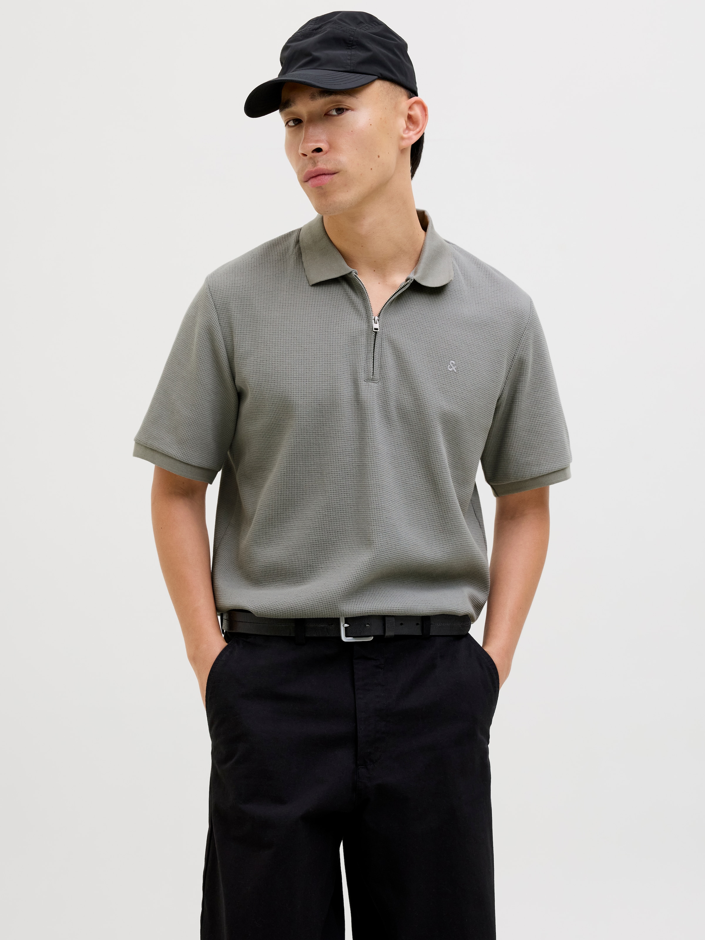 Jack & Jones Poloshirt "JJEAUSTIN ZIP POLO SS NOOS" mit Polokragen günstig online kaufen