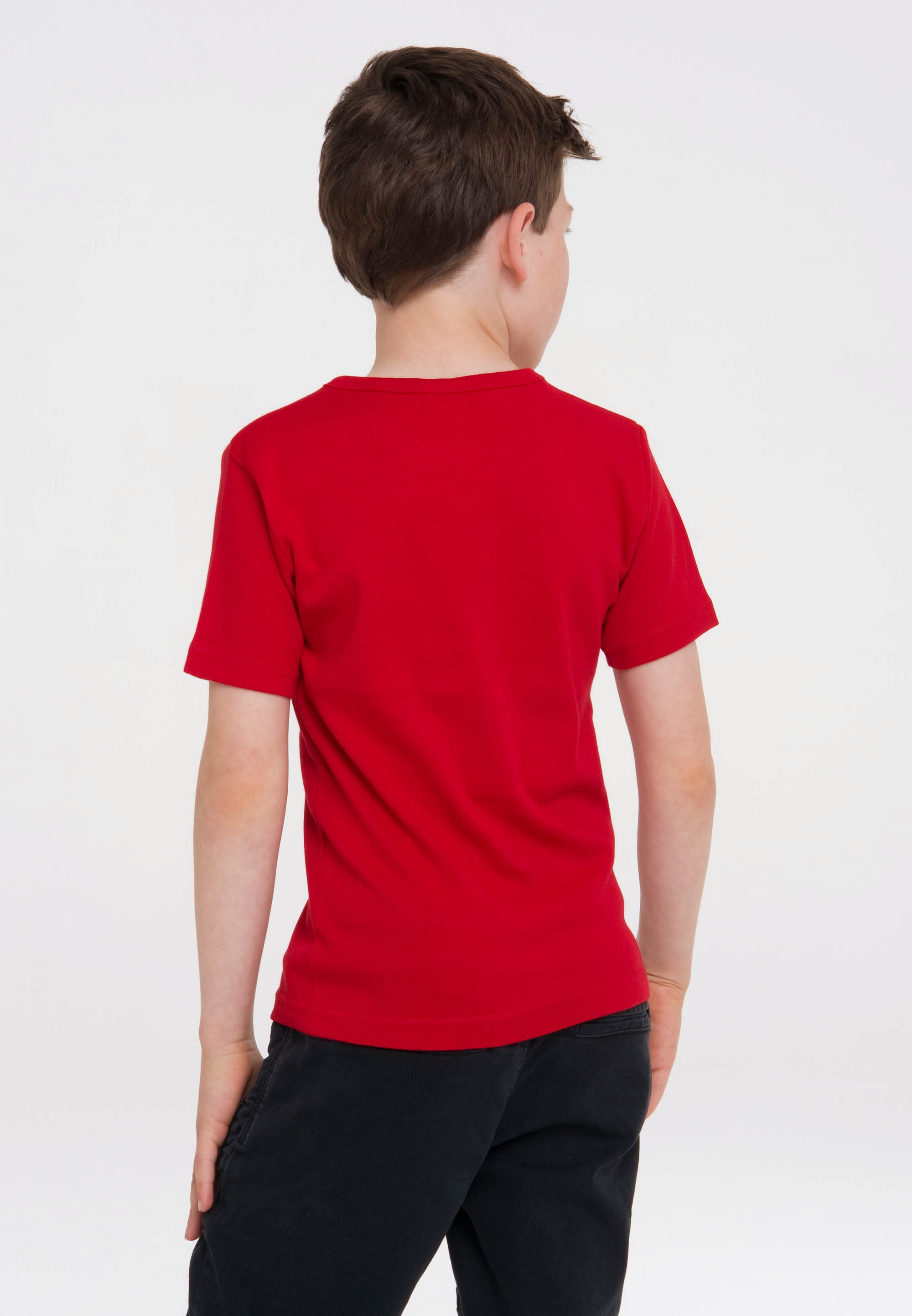LOGOSHIRT T-Shirt »Shazam-Logo«, mit coolem Print
