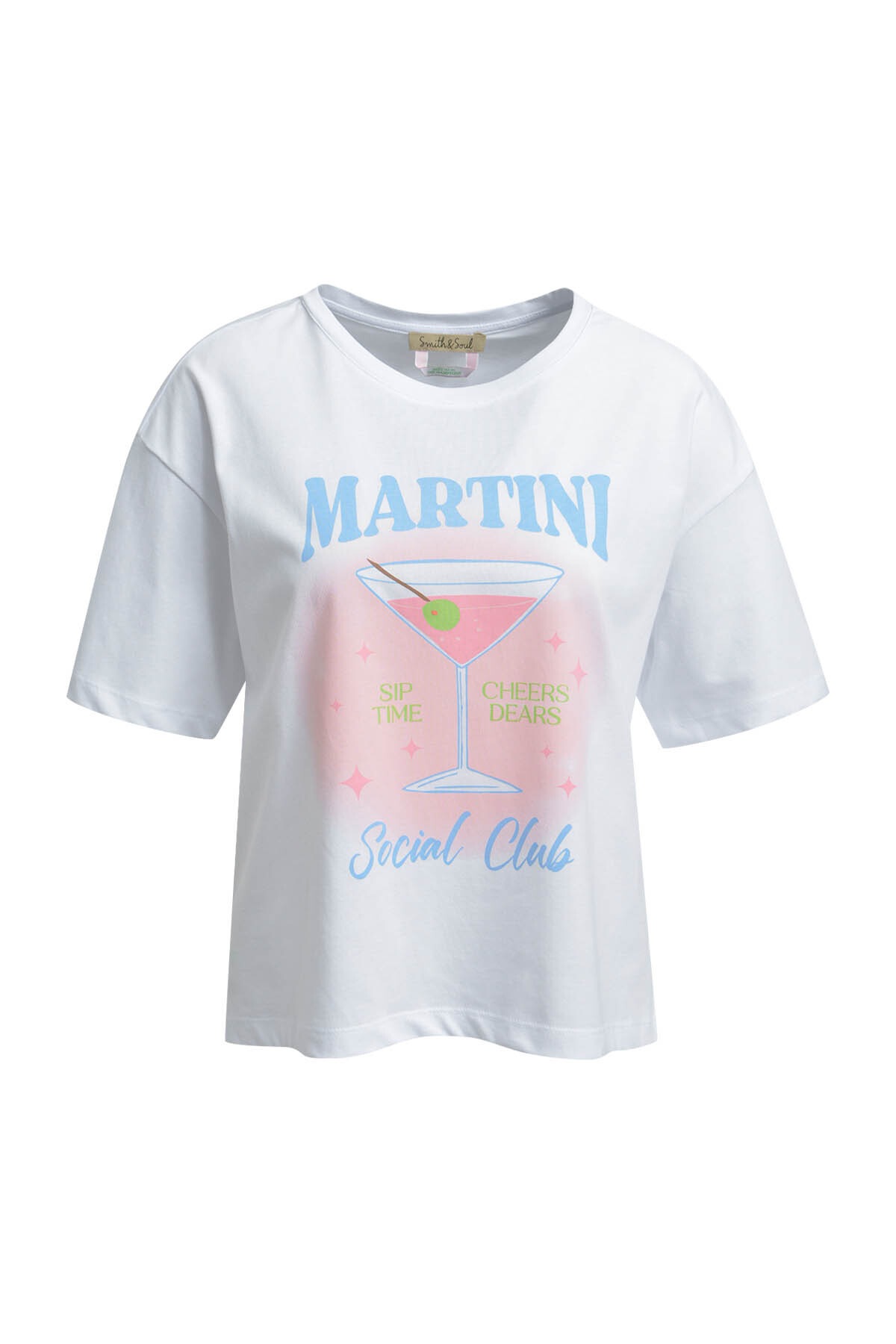 Smith & Soul Rundhalsshirt mit überschnittener Schulter