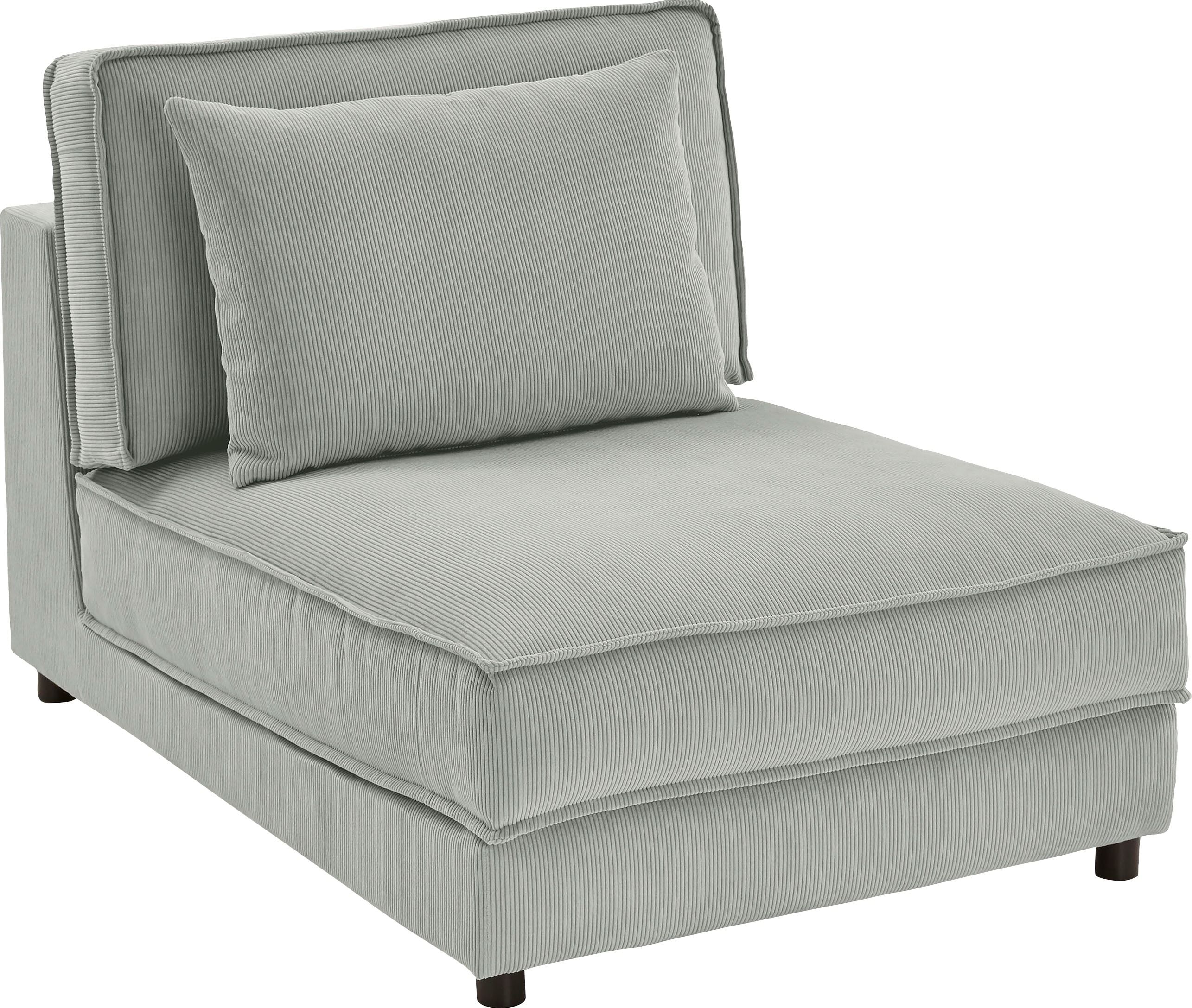 OTTO home XXL-Sessel "Valan" XXL-Sitzfläche, mit Cord-Bezug, frei stellbar, mit Wellenunterfederung