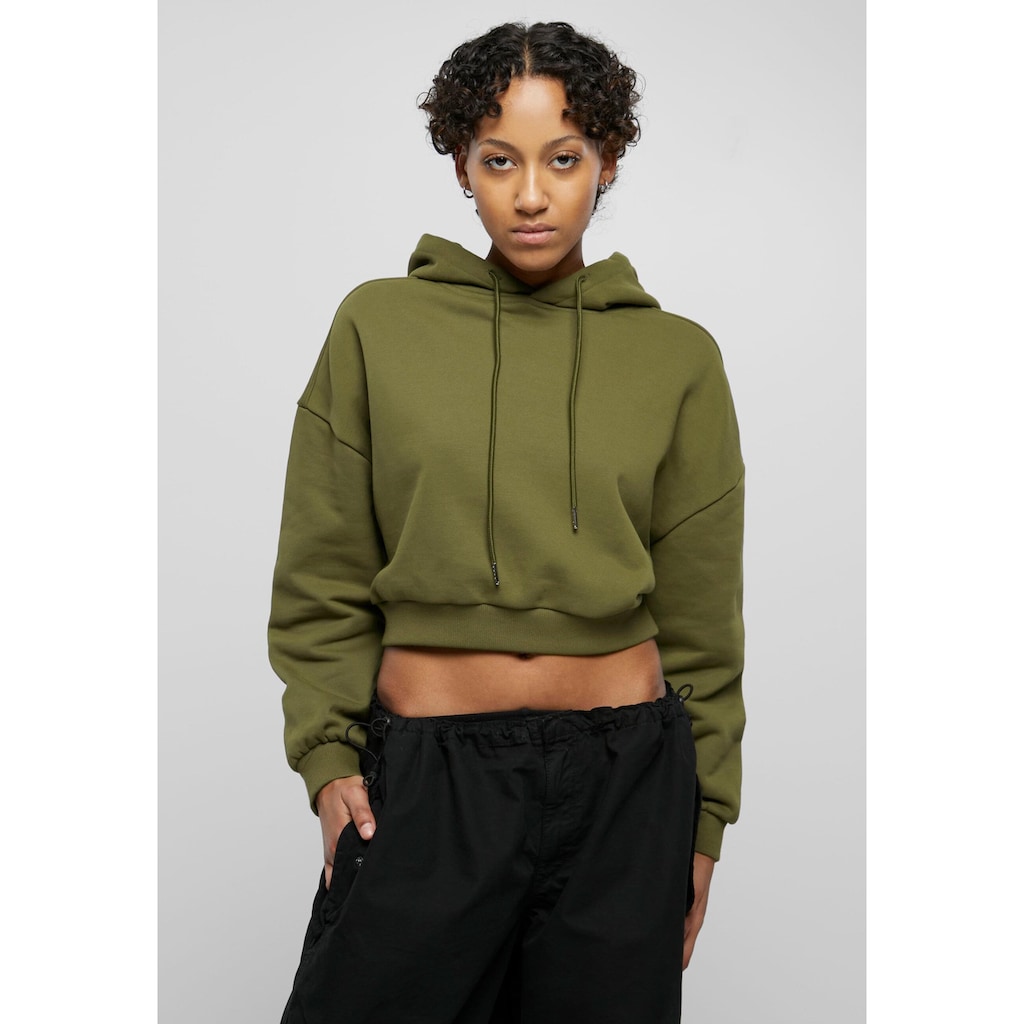 URBAN CLASSICS Kapuzenpullover »Urban Classics Damen Ladies Cropped Heavy Hoody«, (1 tlg.)