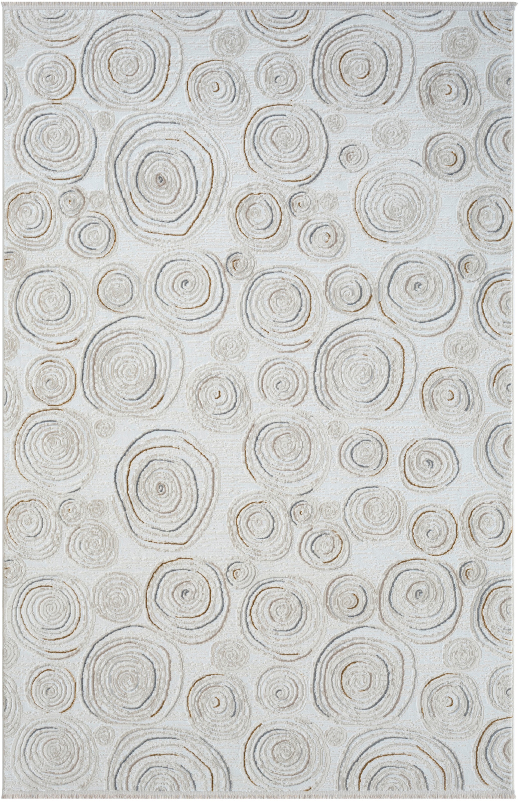 Myflair Möbel & Accessoires Teppich »My Style Lagerräumung«, rechteckig, 10 mm Höhe, Kurzflor, Scandi-Design, besonders weich durch Microfaser, mit Fransen