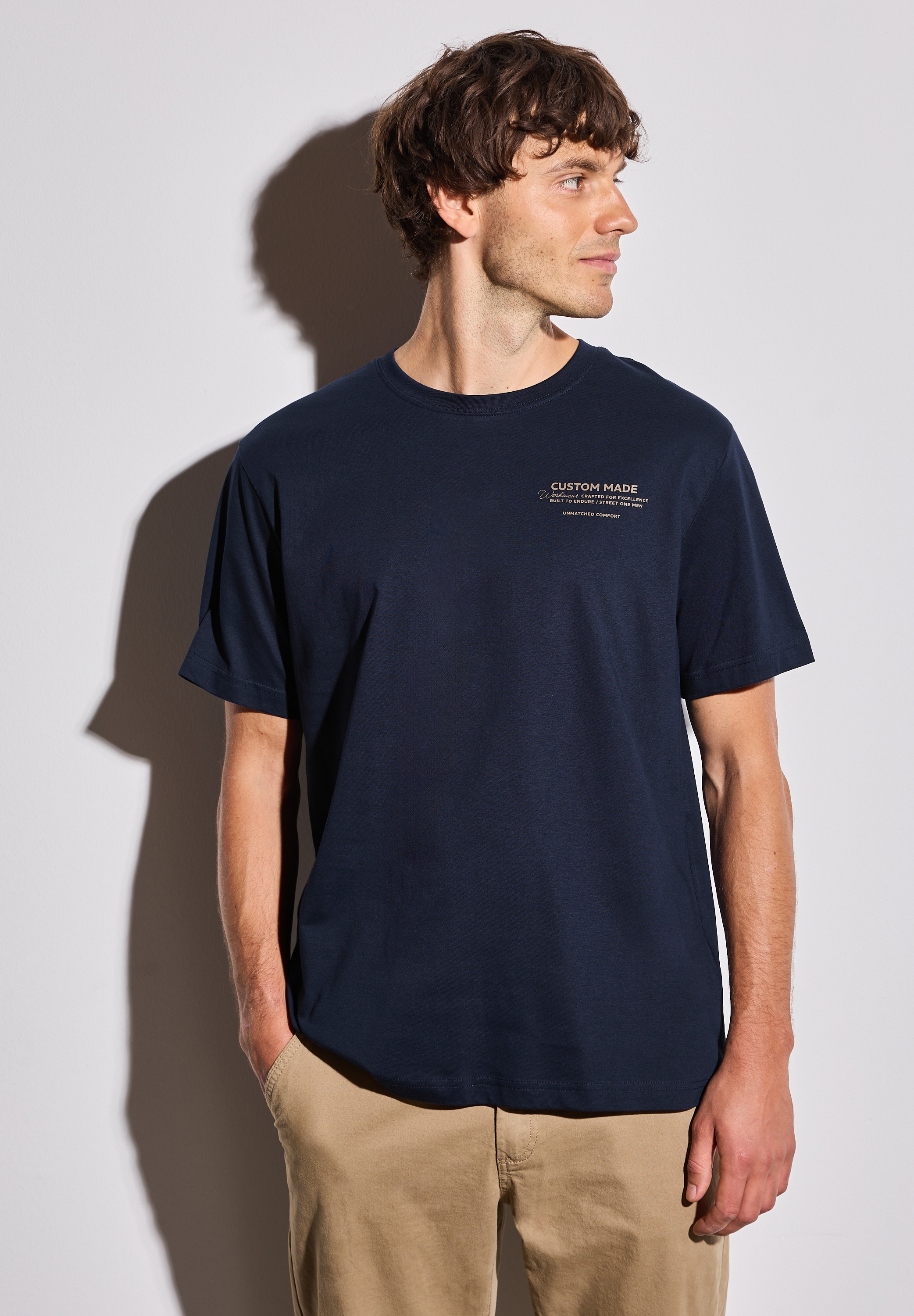 STREET ONE MEN T-Shirt, aus reiner Baumwolle günstig online kaufen