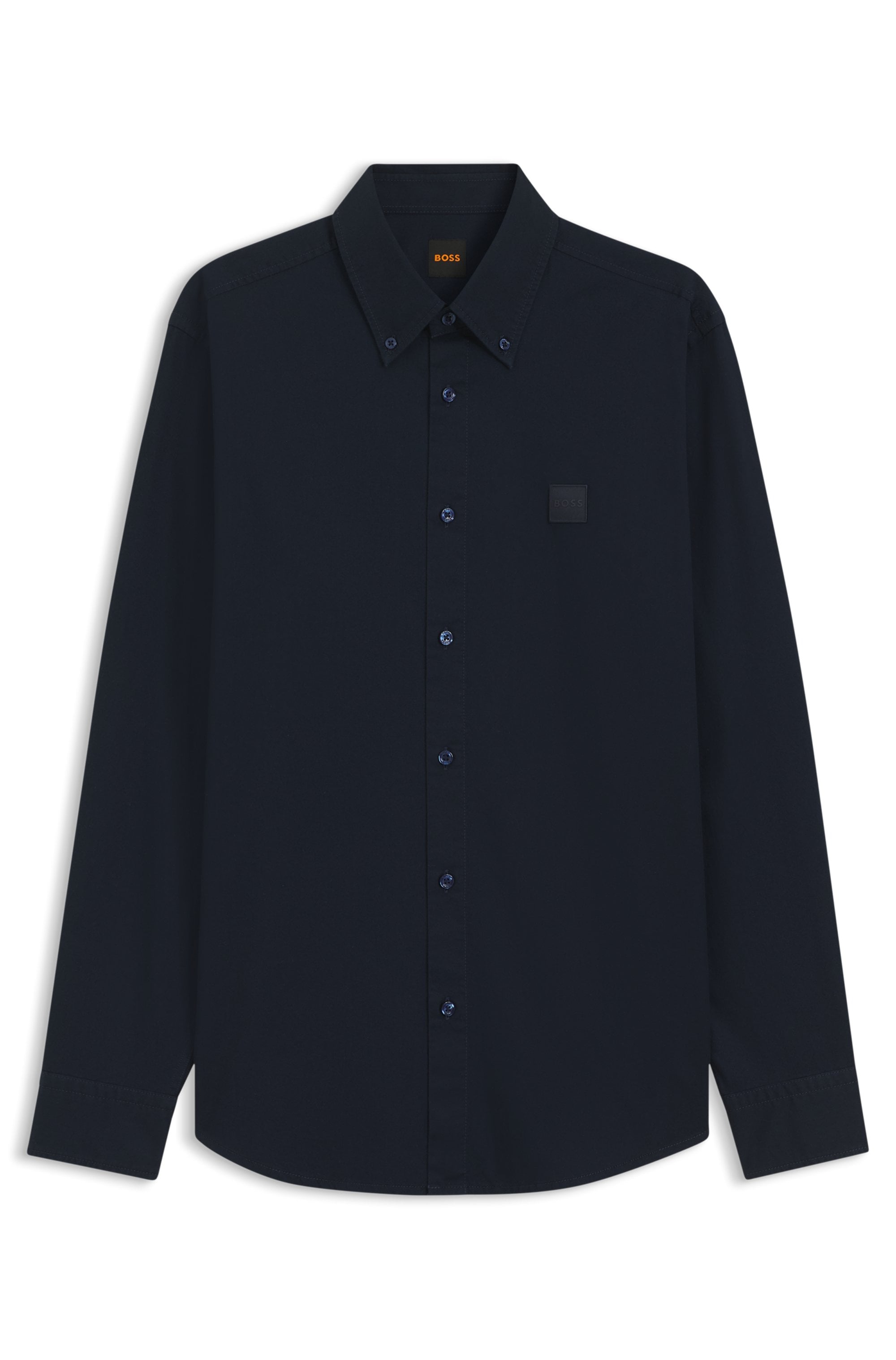 BOSS ORANGE Langarmhemd »Ricoplus M« Button-down-Kragen, Regular Fit, reine Baumwolle