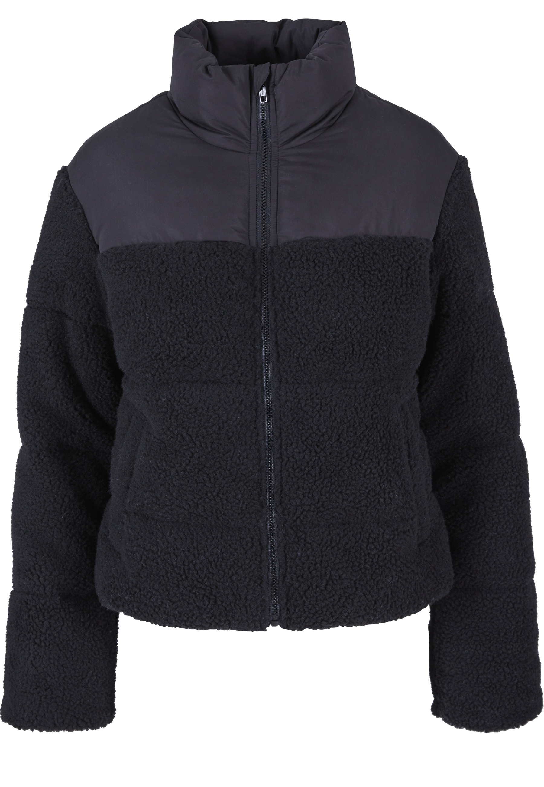 URBAN CLASSICS Winterjacke "Urban Classics Damen Ladies Short Sherpa Mix Pu günstig online kaufen