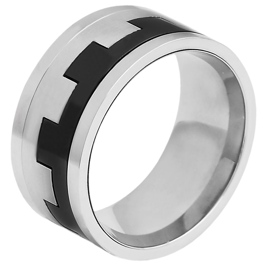Adelia's Men's Finger Ring Black Size 62